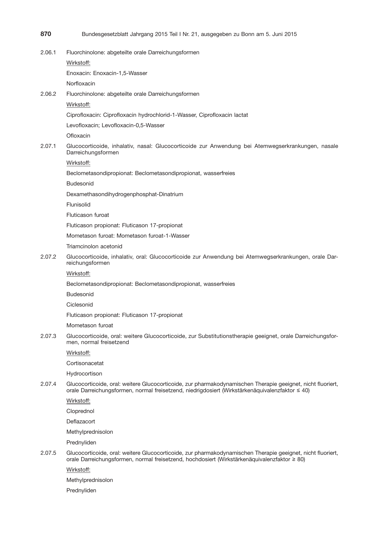 BGBl. 2015, Seite 870 — Originalseite als Abbildung