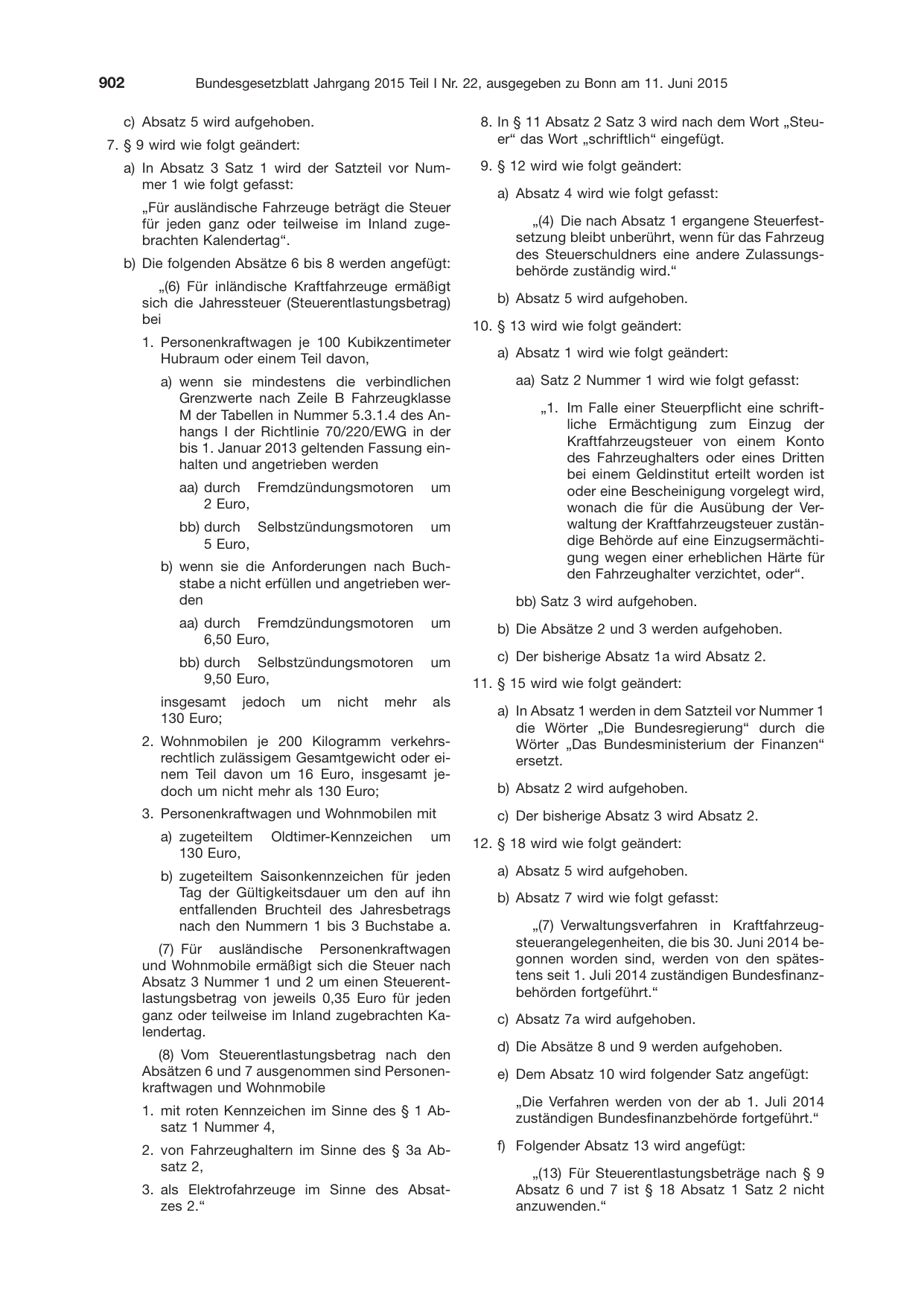 BGBl. 2015, Seite 902 — Originalseite als Abbildung