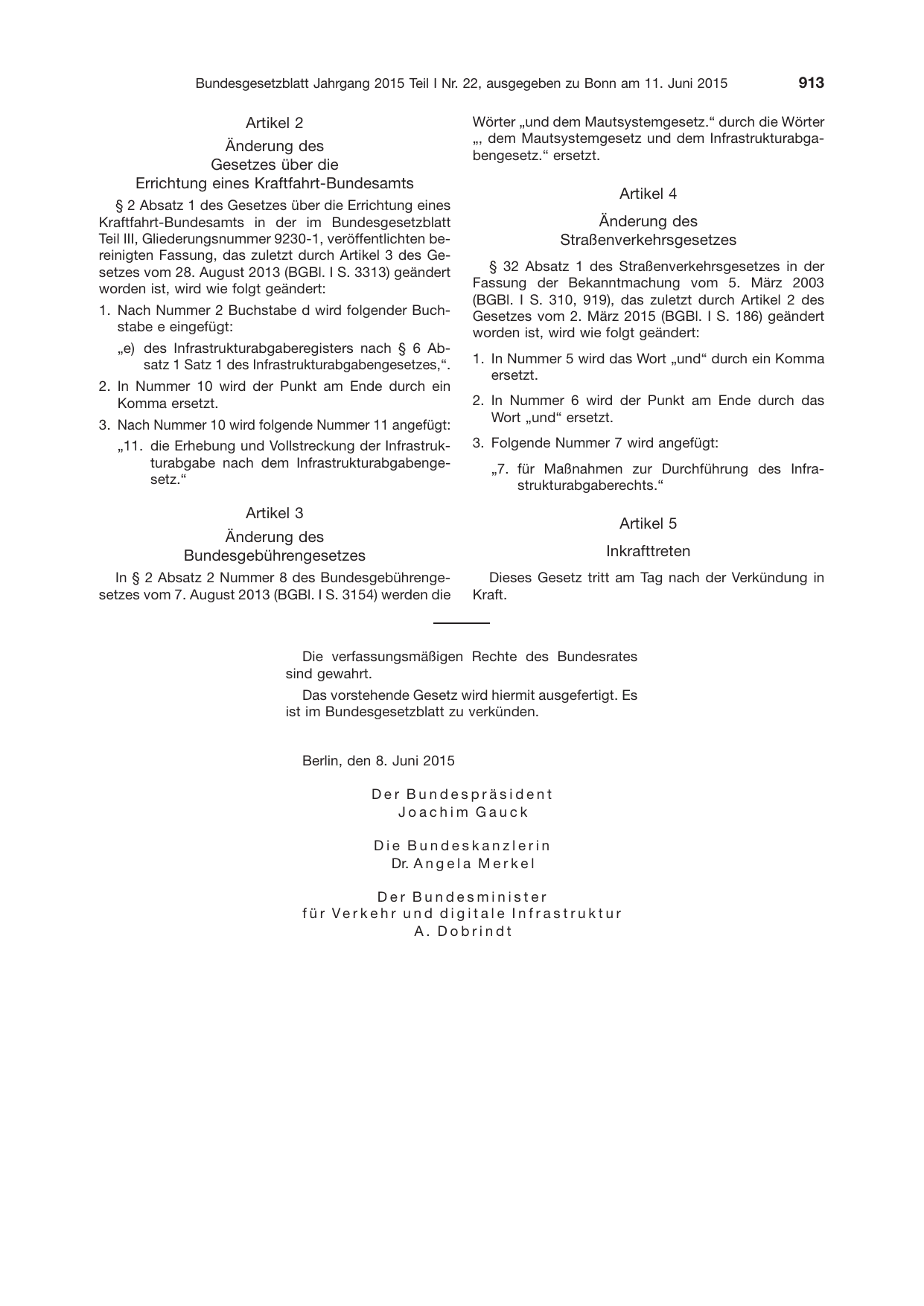 BGBl. 2015, Seite 913 — Originalseite als Abbildung