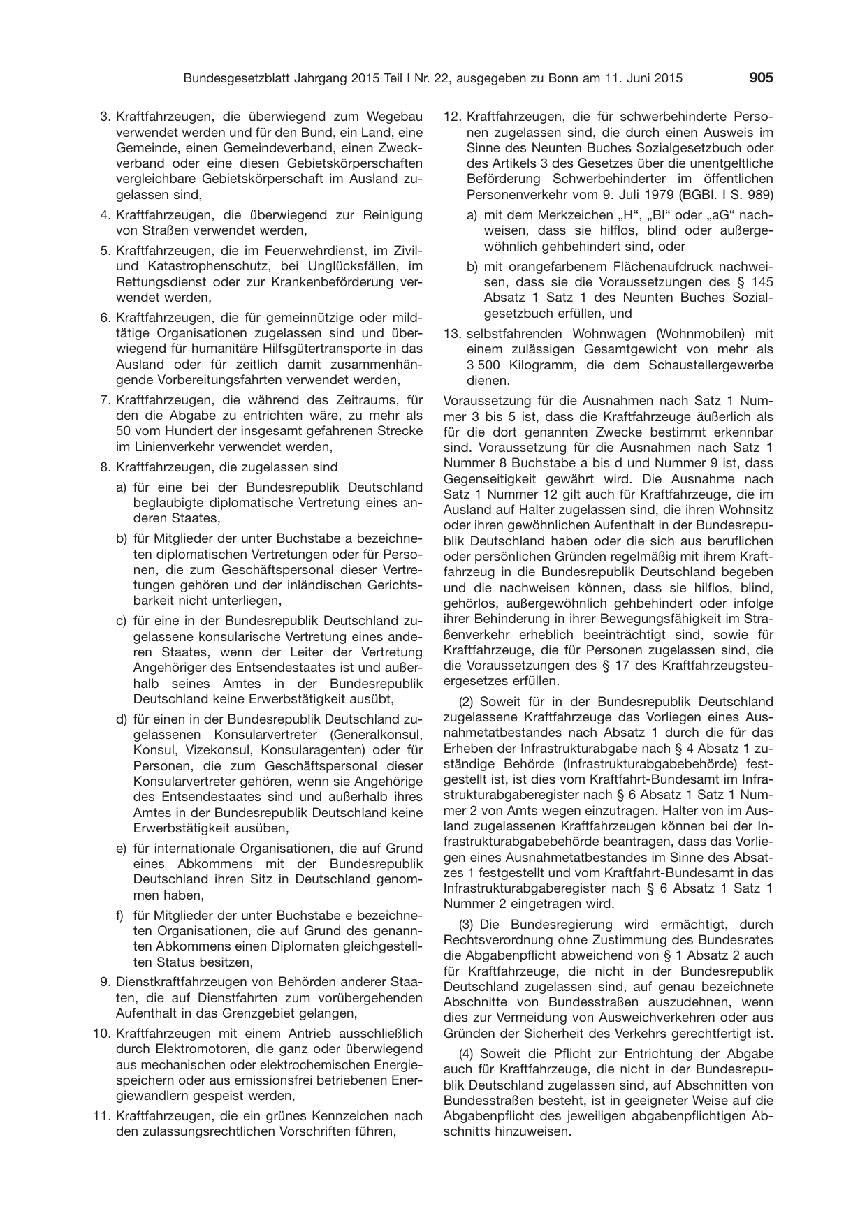 BGBl. 2015, Seite 905 — Originalseite als Abbildung