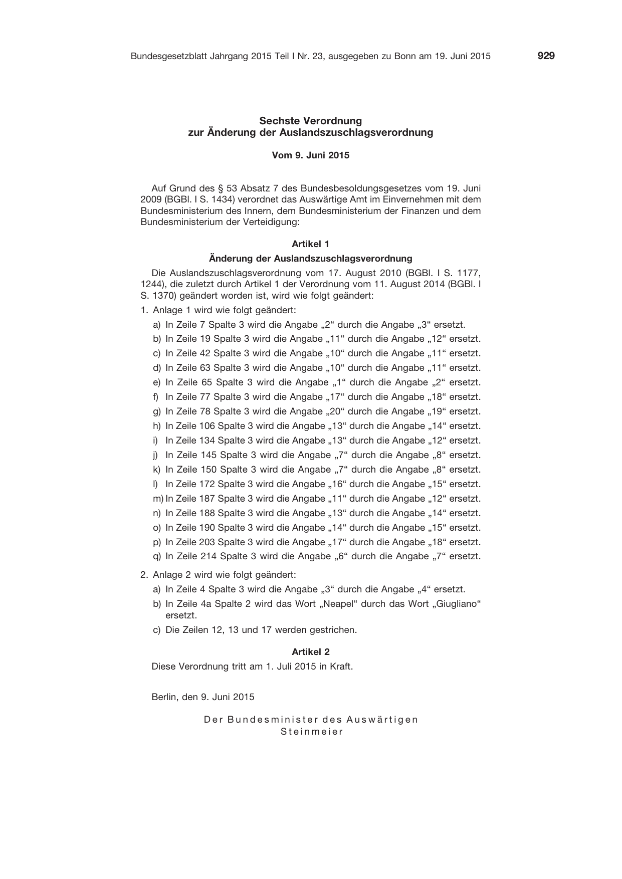 BGBl. 2015, Seite 929 — Originalseite als Abbildung