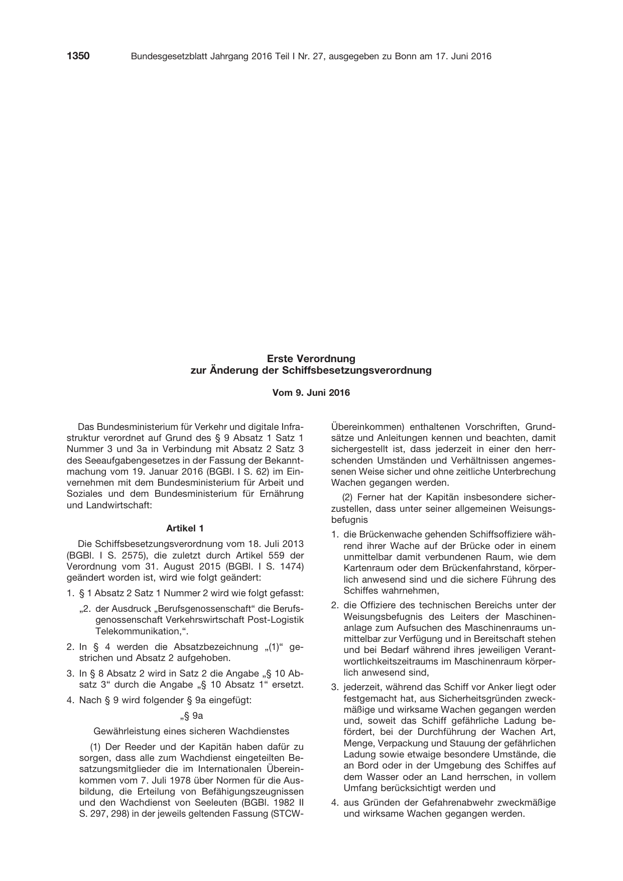 BGBl. 2016, Seite 1350 — Originalseite als Abbildung