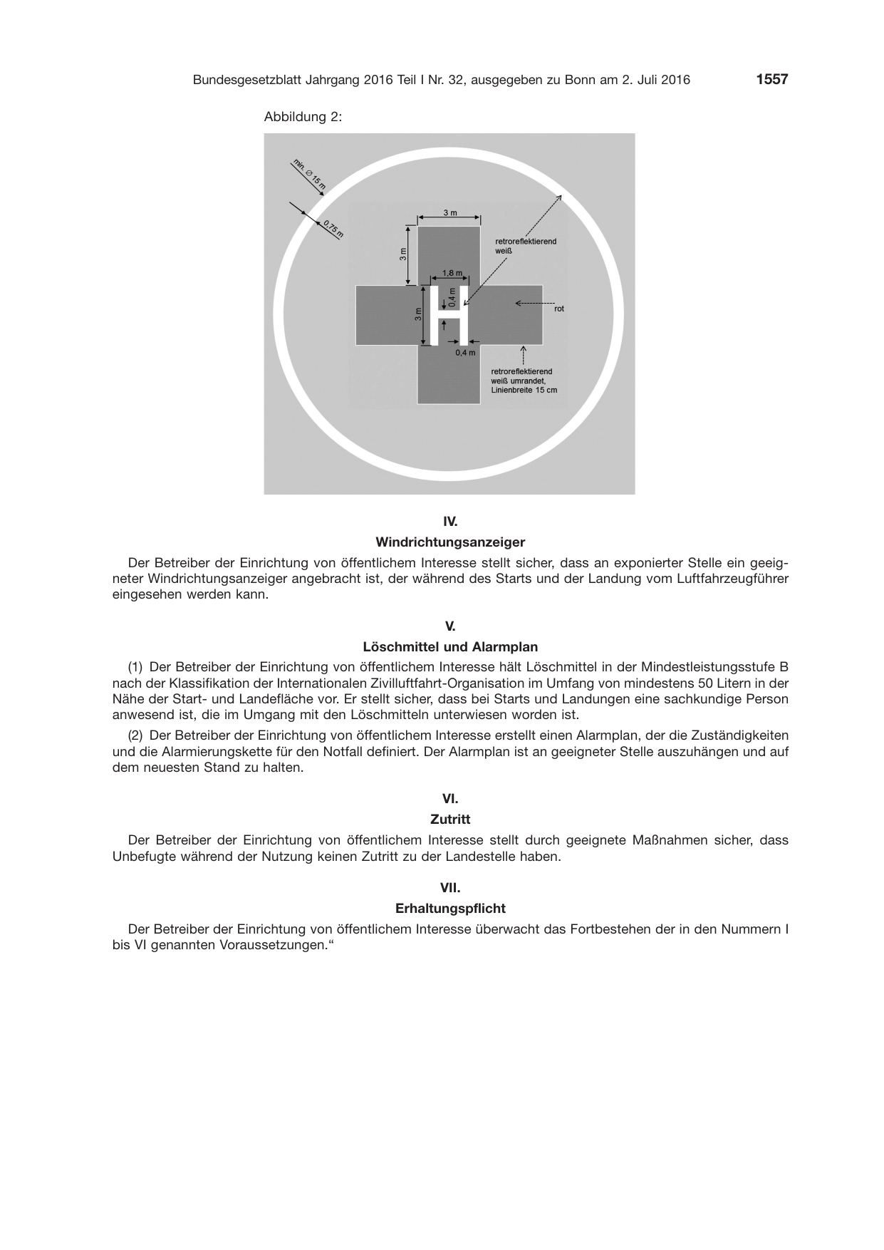 BGBl. 2016 — Originalseite als Abbildung