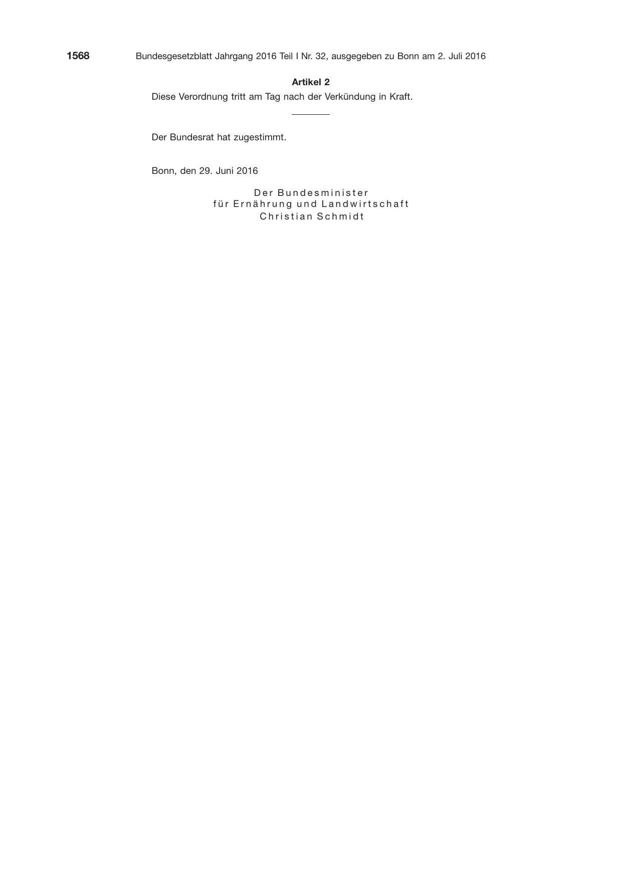 BGBl. 2016 — Originalseite als Abbildung