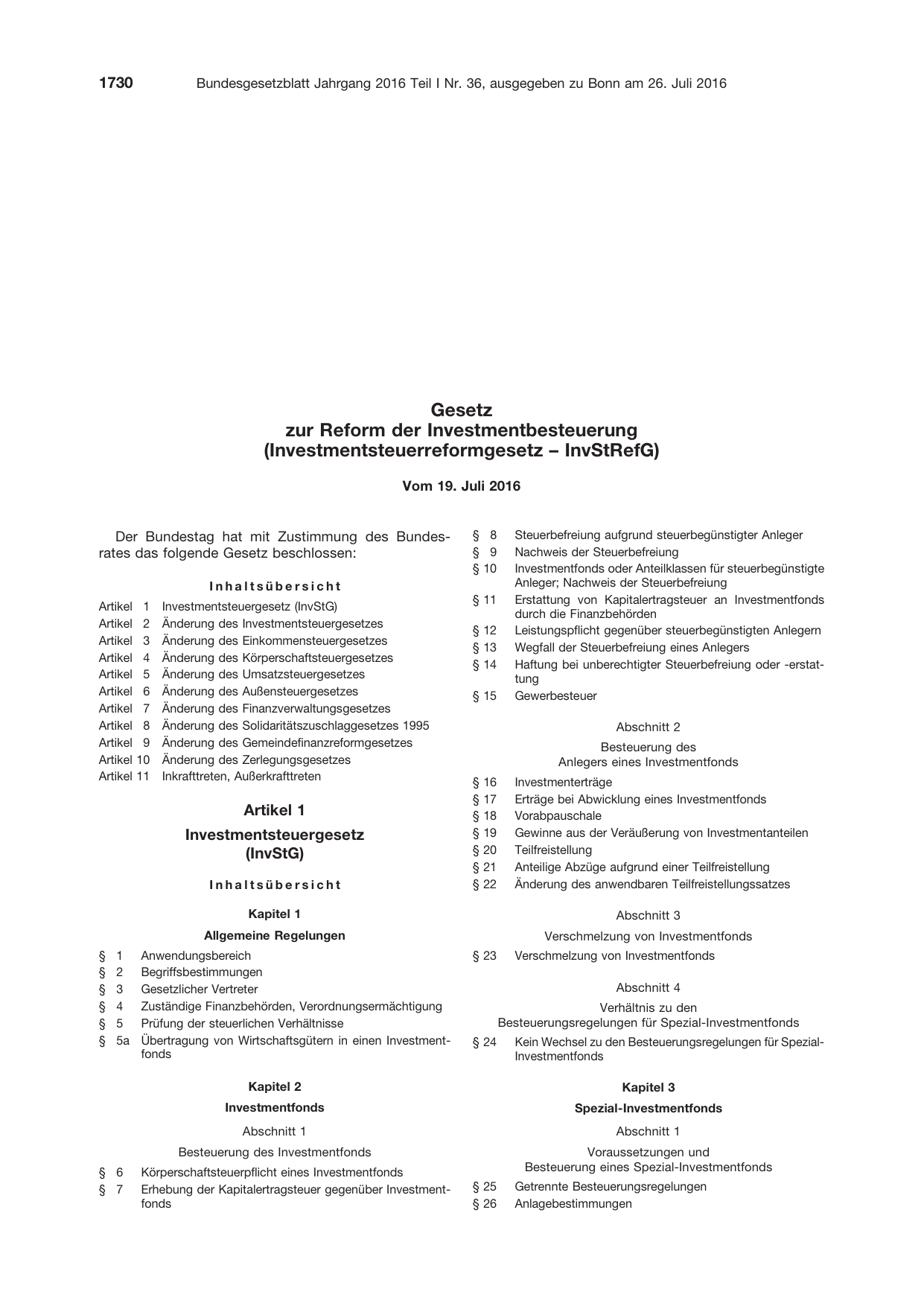 BGBl. 2016, Seite 1730 — Originalseite als Abbildung