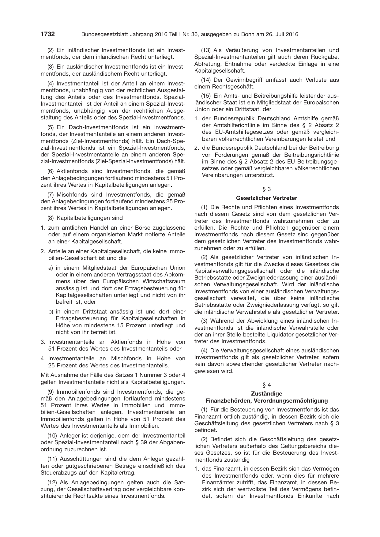 BGBl. 2016, Seite 1732 — Originalseite als Abbildung