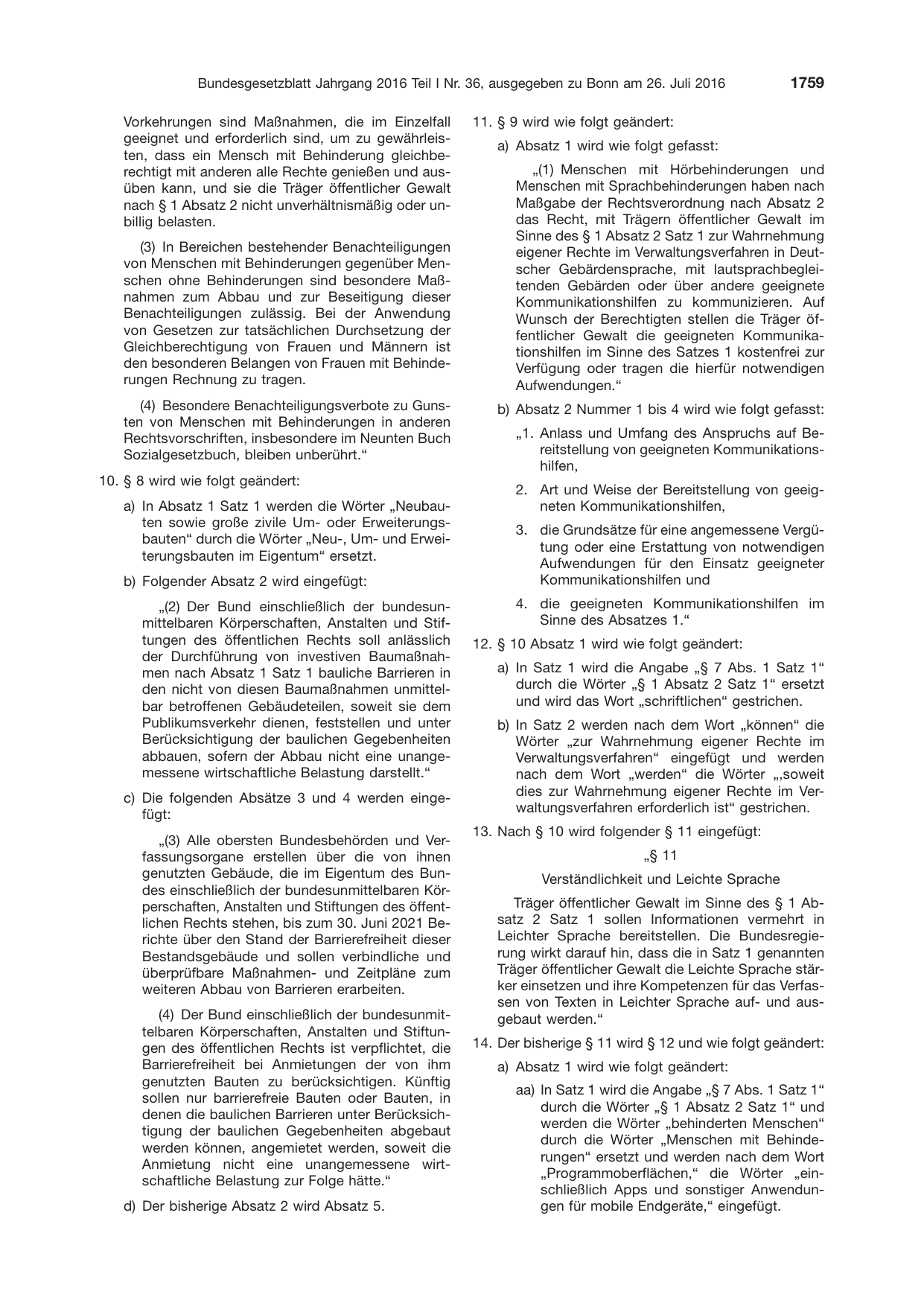 BGBl. 2016, Seite 1759 — Originalseite als Abbildung