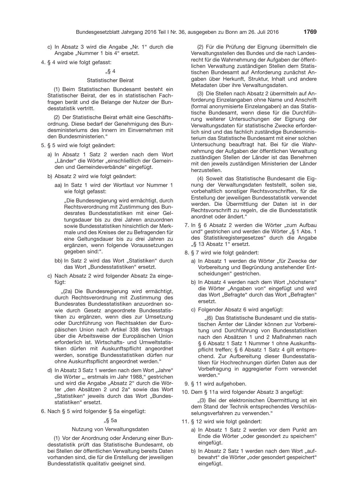 BGBl. 2016, Seite 1769 — Originalseite als Abbildung