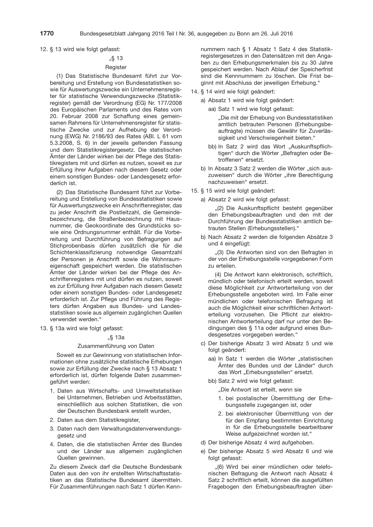 BGBl. 2016, Seite 1770 — Originalseite als Abbildung