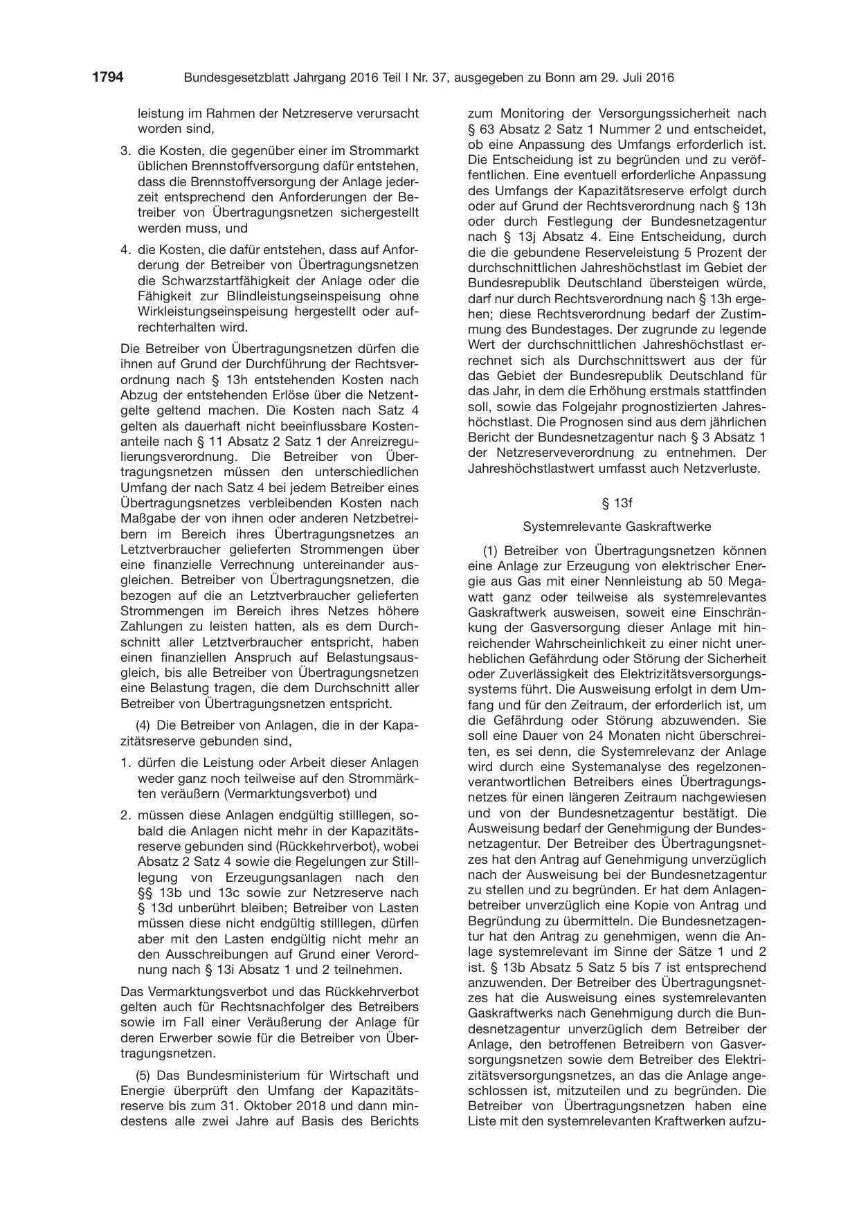 BGBl. 2016, Seite 1794 — Originalseite als Abbildung