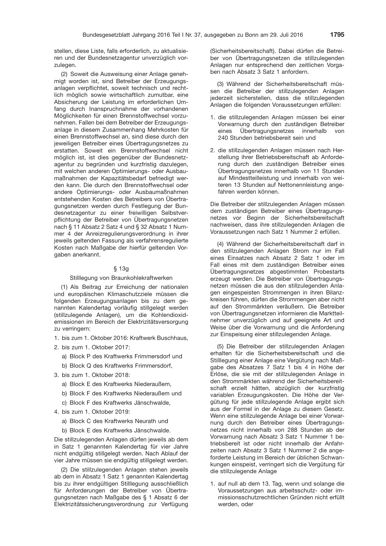 BGBl. 2016, Seite 1795 — Originalseite als Abbildung