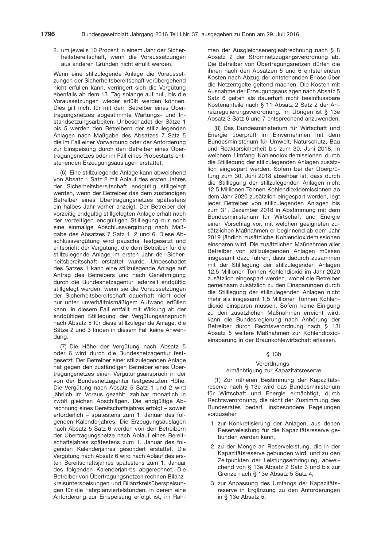 BGBl. 2016, Seite 1796 — Originalseite als Abbildung