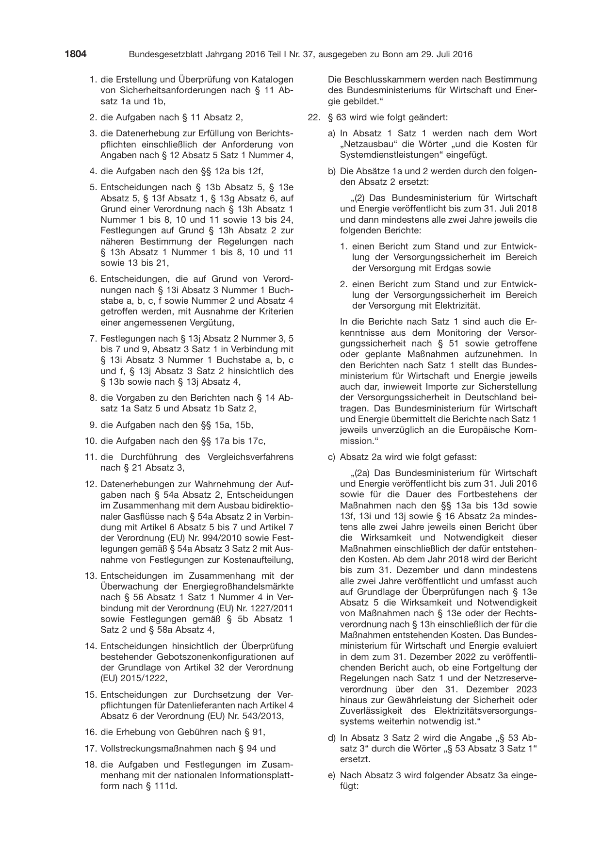 BGBl. 2016, Seite 1804 — Originalseite als Abbildung