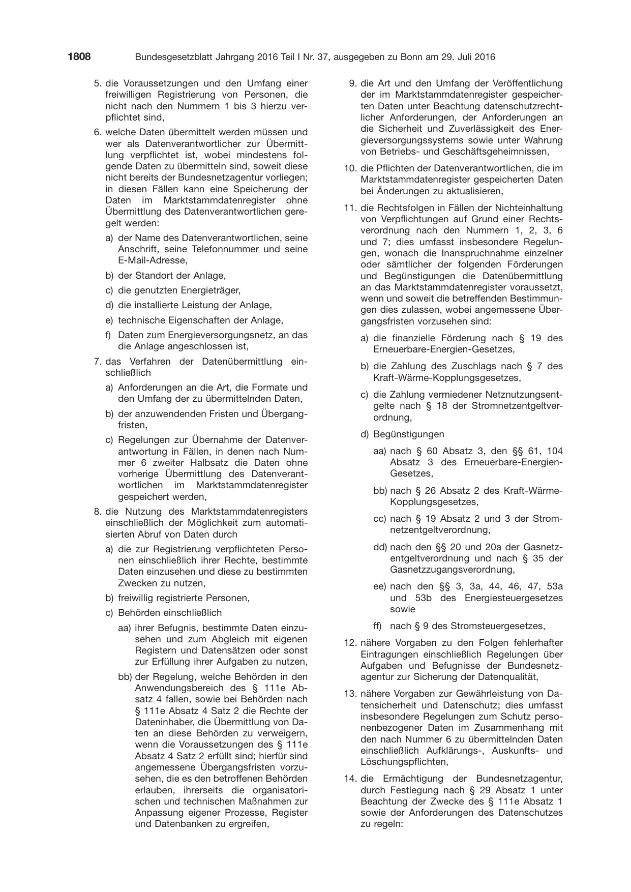 BGBl. 2016, Seite 1808 — Originalseite als Abbildung