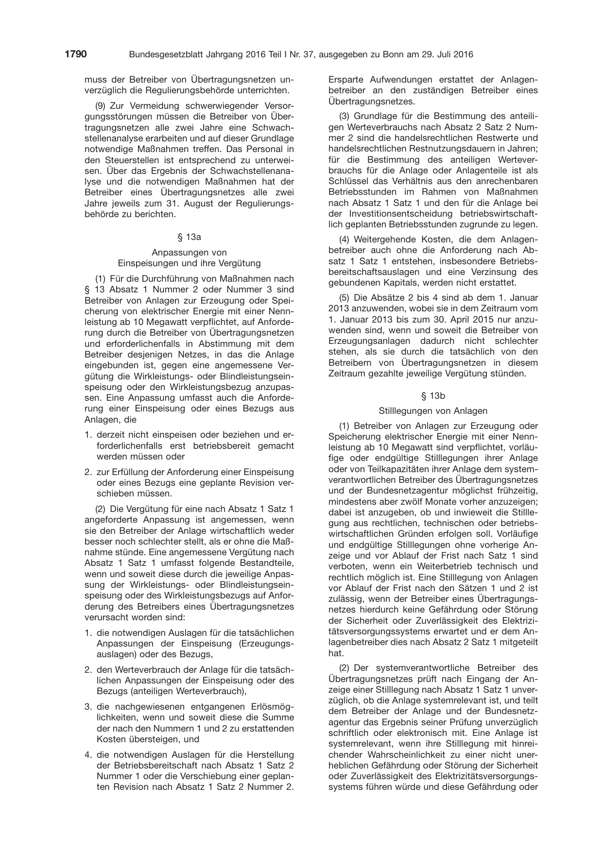 BGBl. 2016, Seite 1790 — Originalseite als Abbildung