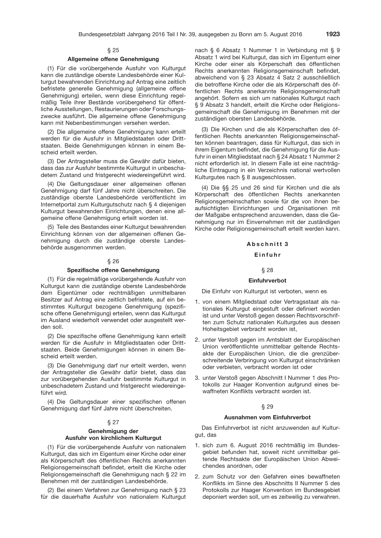 BGBl. 2016, Seite 1923 — Originalseite als Abbildung