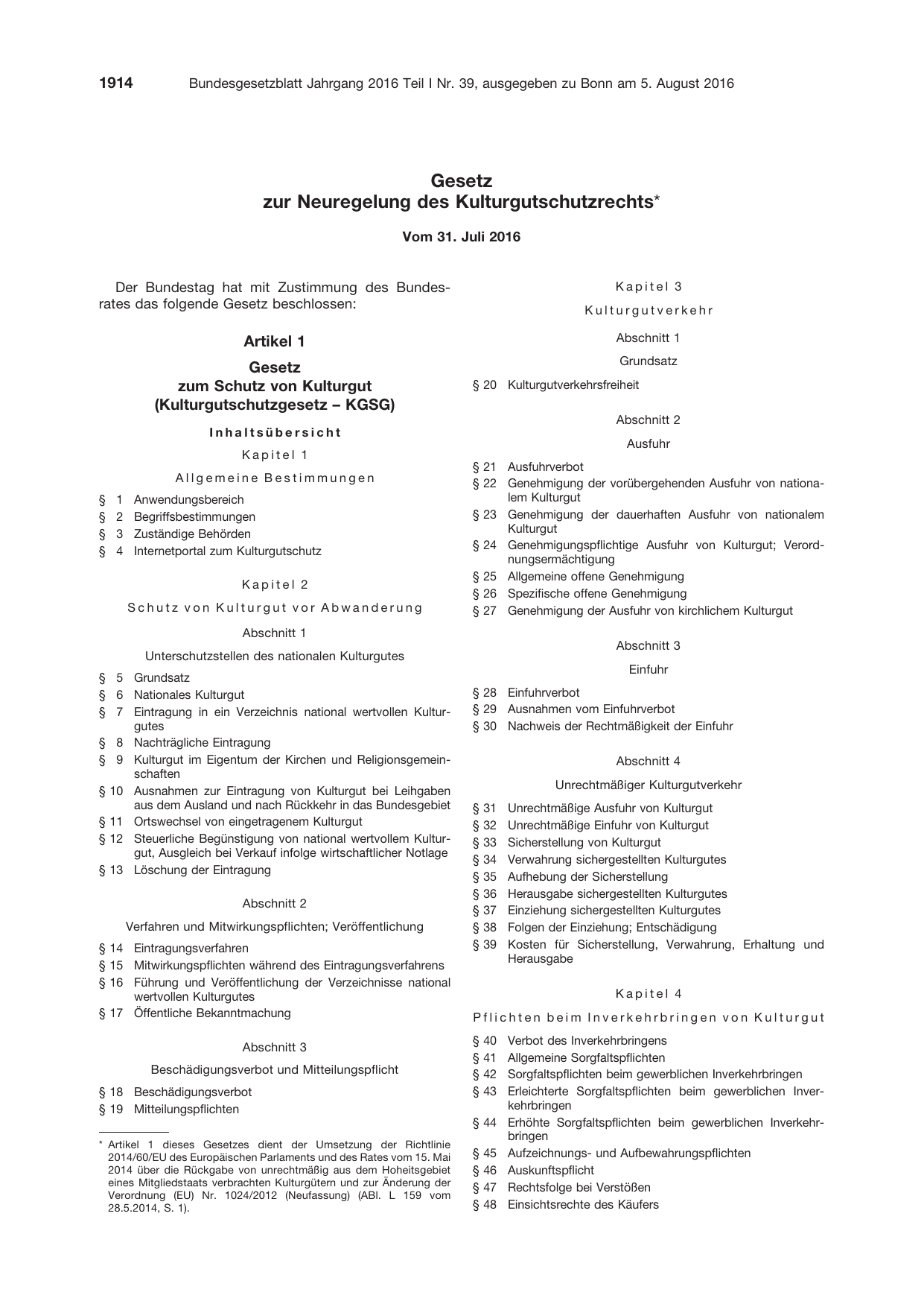 BGBl. 2016, Seite 1914 — Originalseite als Abbildung