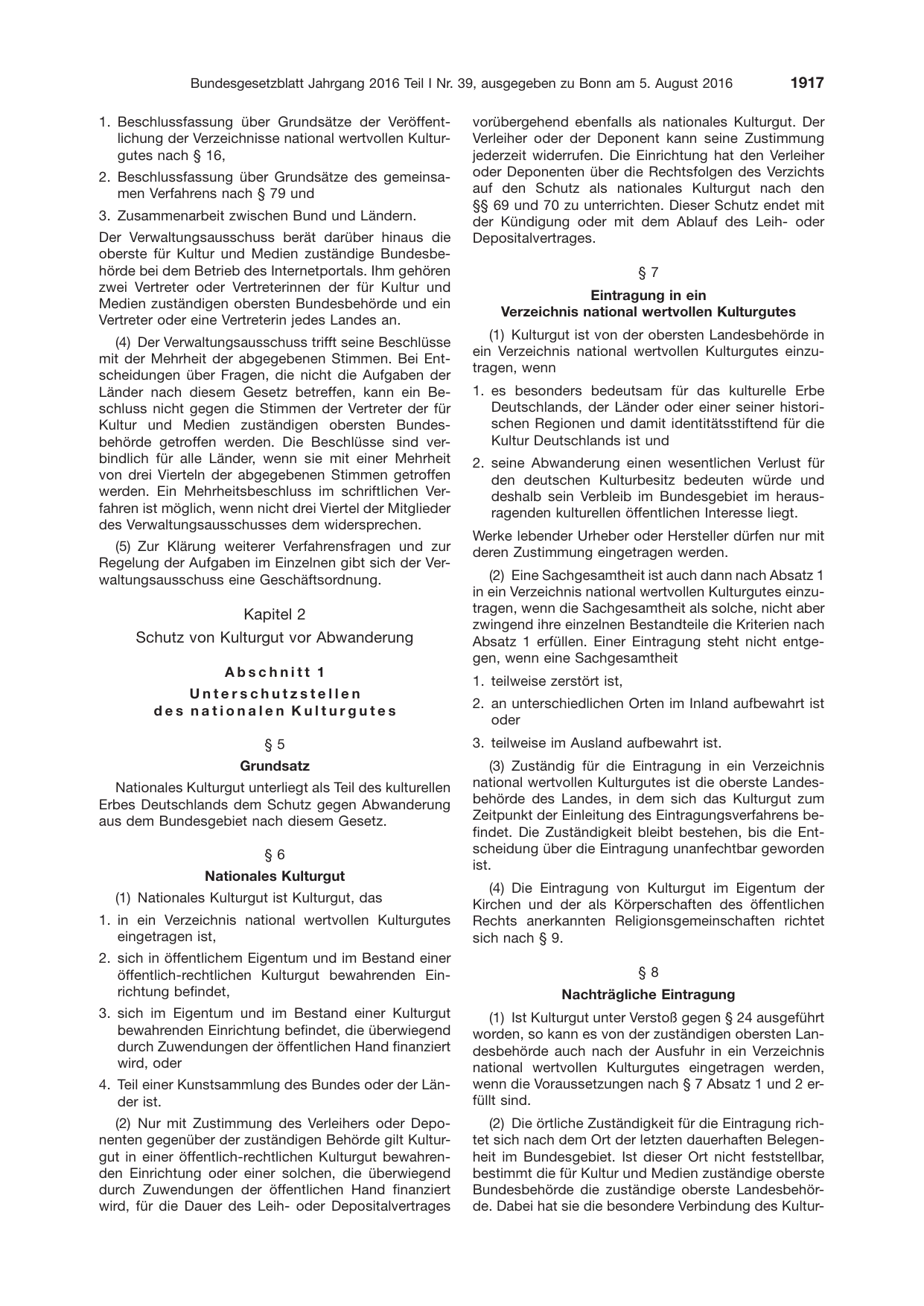 BGBl. 2016, Seite 1917 — Originalseite als Abbildung