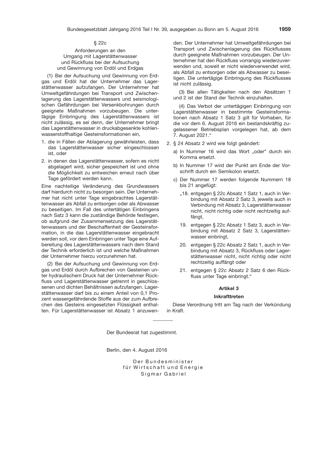BGBl. 2016, Seite 1959 — Originalseite als Abbildung