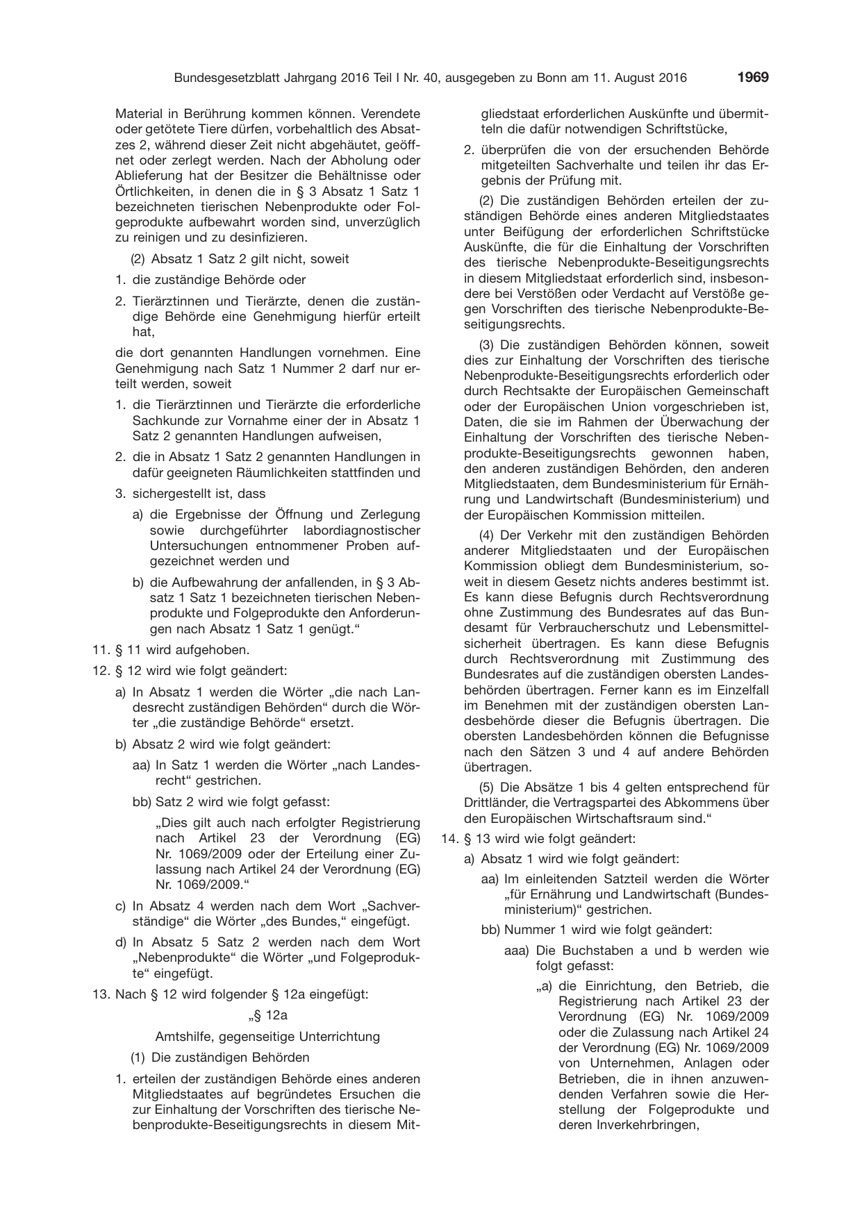 BGBl. 2016, Seite 1969 — Originalseite als Abbildung