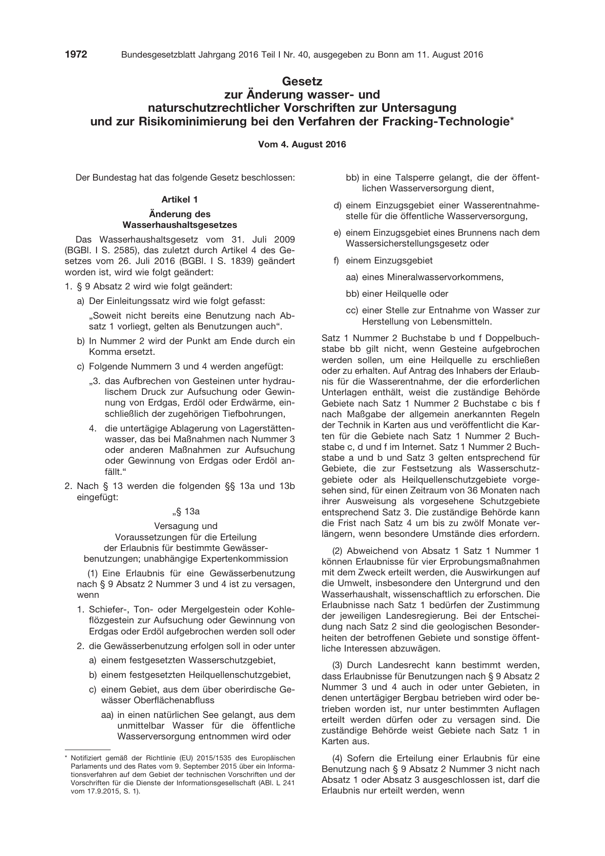 BGBl. 2016, Seite 1972 — Originalseite als Abbildung
