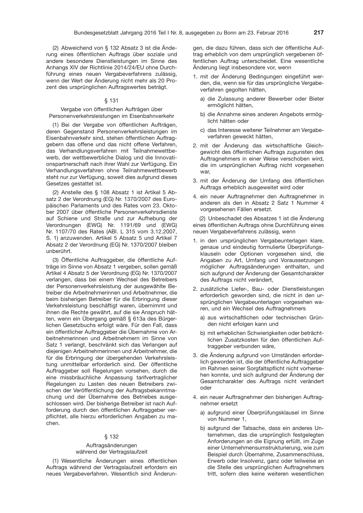 BGBl. 2016, Seite 217 — Originalseite als Abbildung