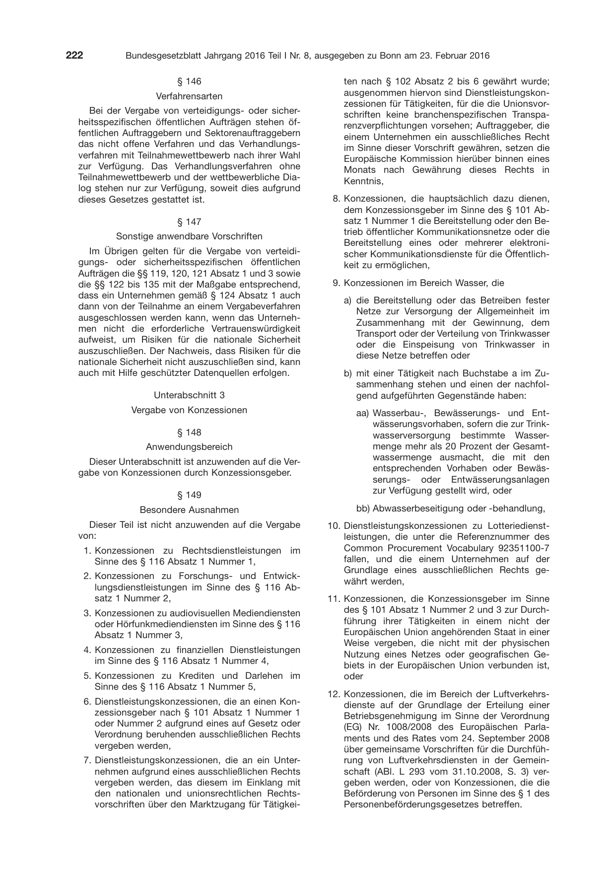 BGBl. 2016, Seite 222 — Originalseite als Abbildung