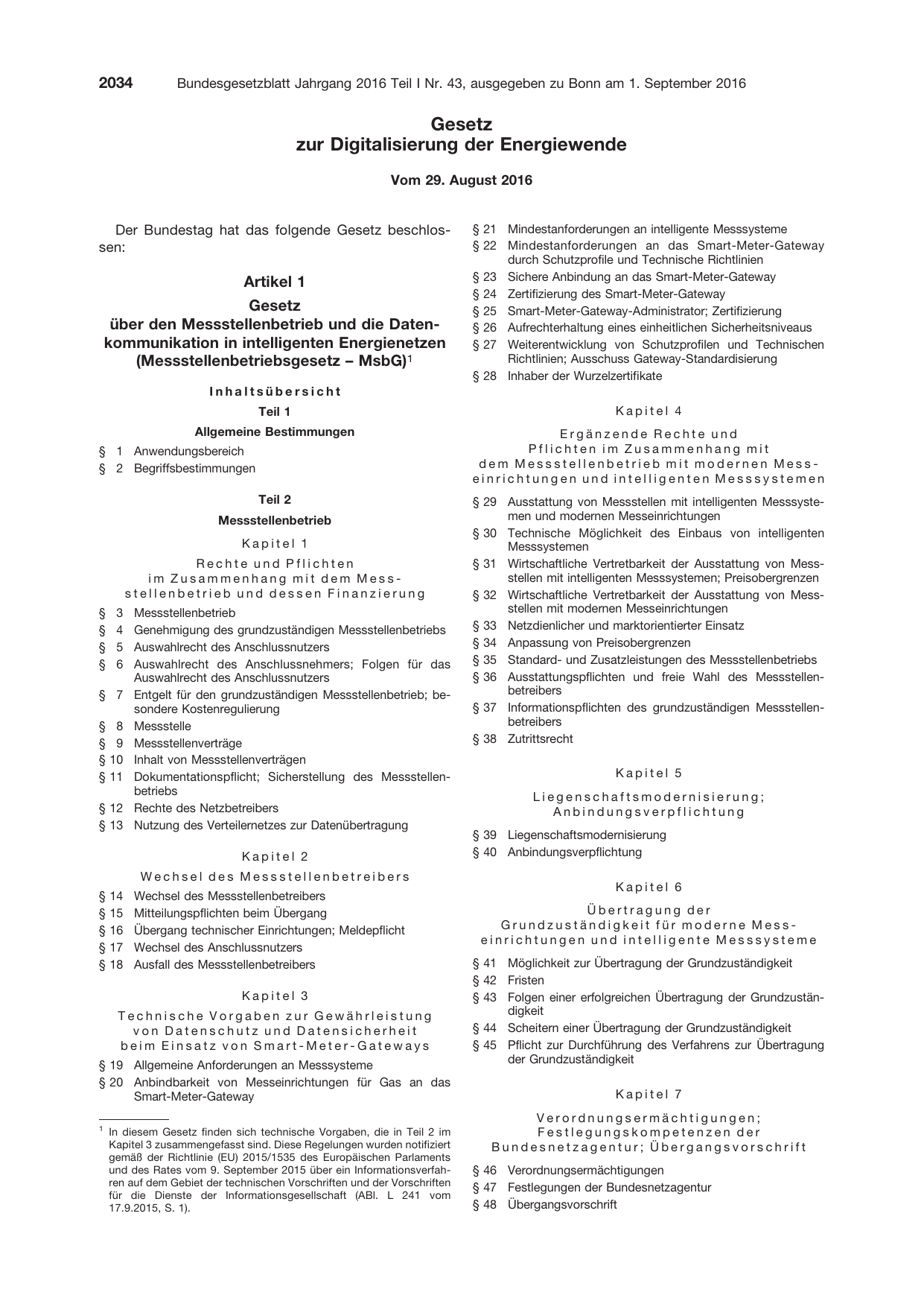 BGBl. 2016, Seite 2034 — Originalseite als Abbildung