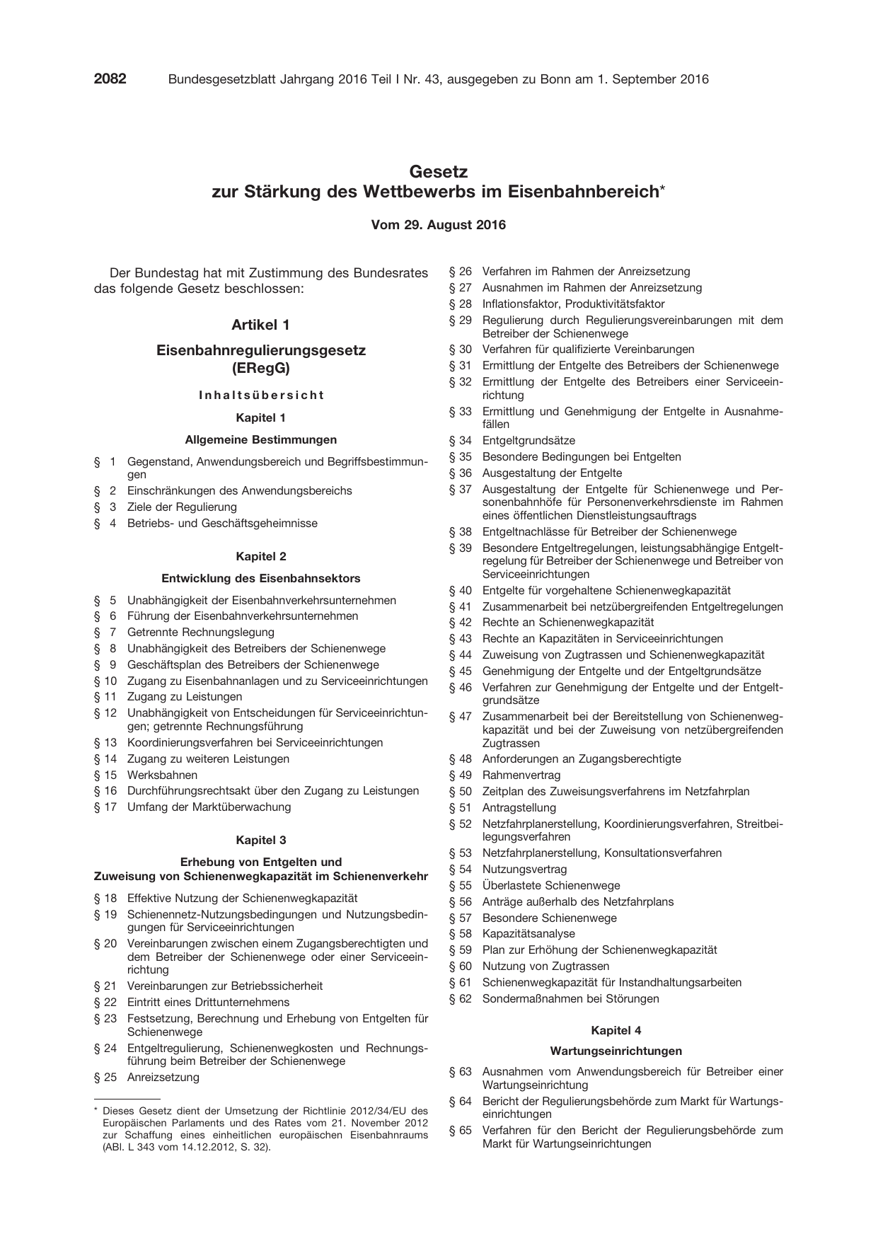 BGBl. 2016, Seite 2082 — Originalseite als Abbildung