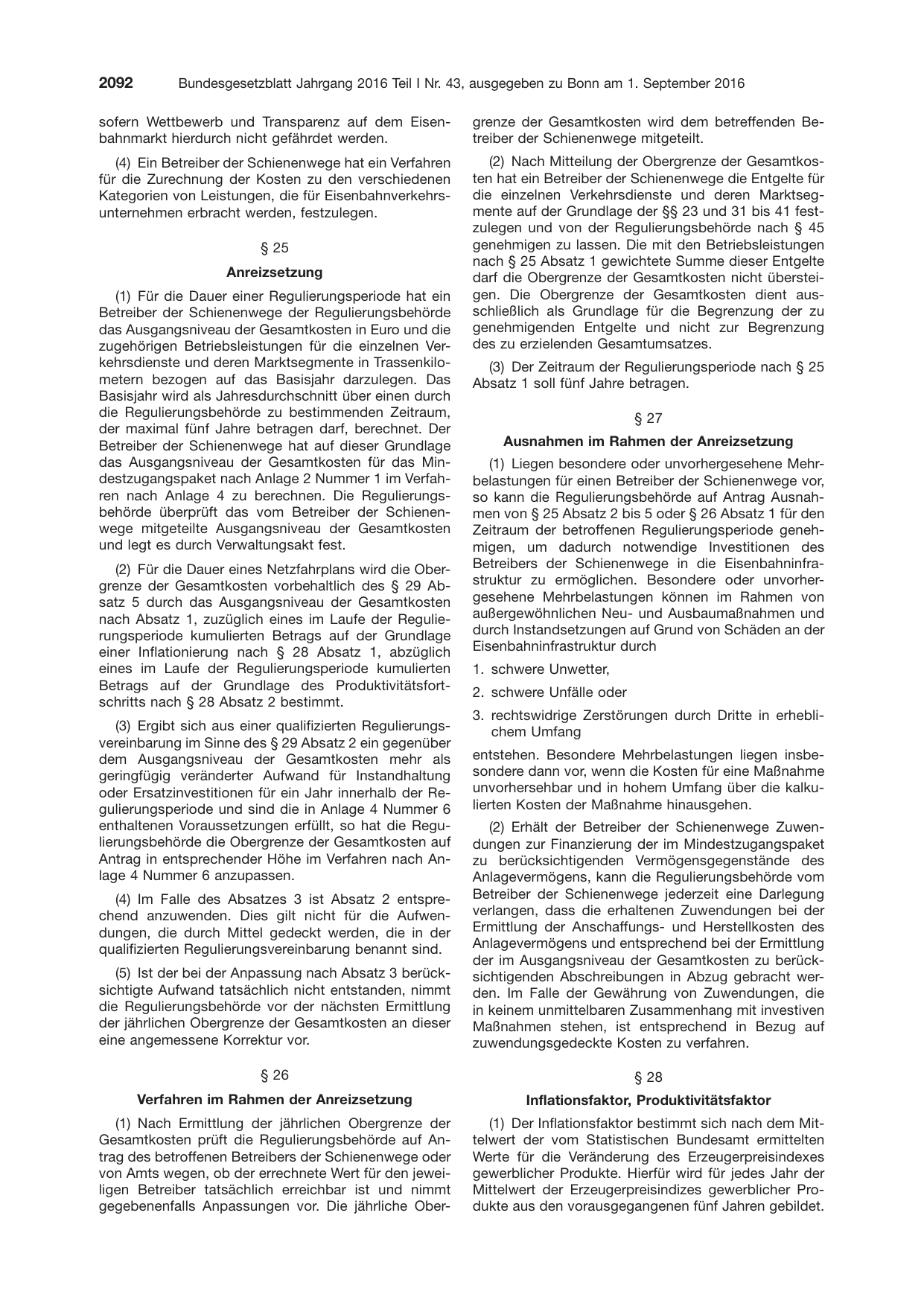 BGBl. 2016, Seite 2092 — Originalseite als Abbildung