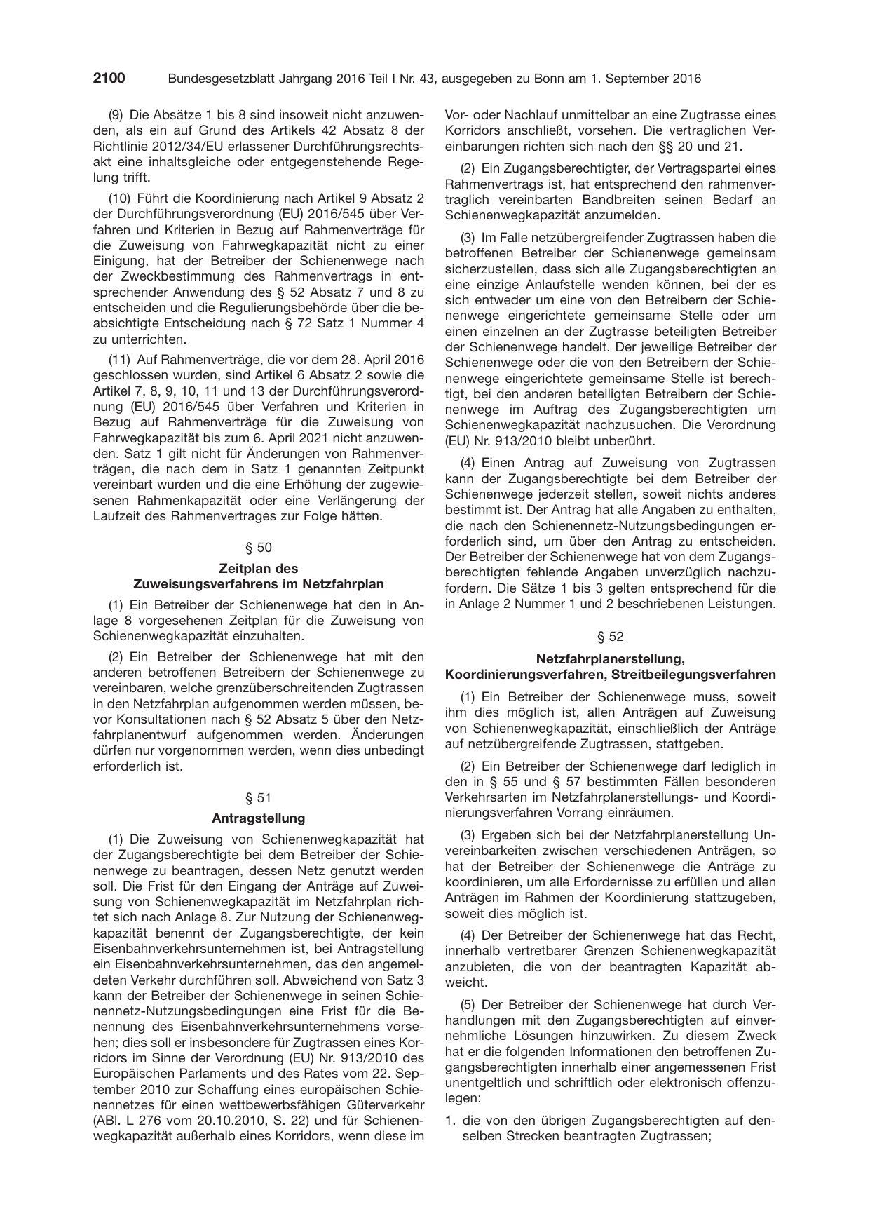 BGBl. 2016, Seite 2100 — Originalseite als Abbildung