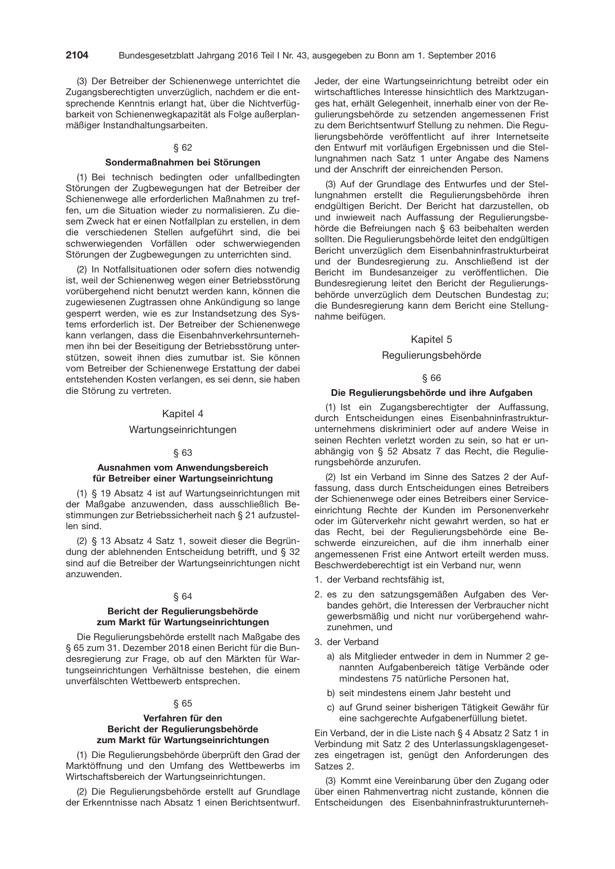 BGBl. 2016, Seite 2104 — Originalseite als Abbildung