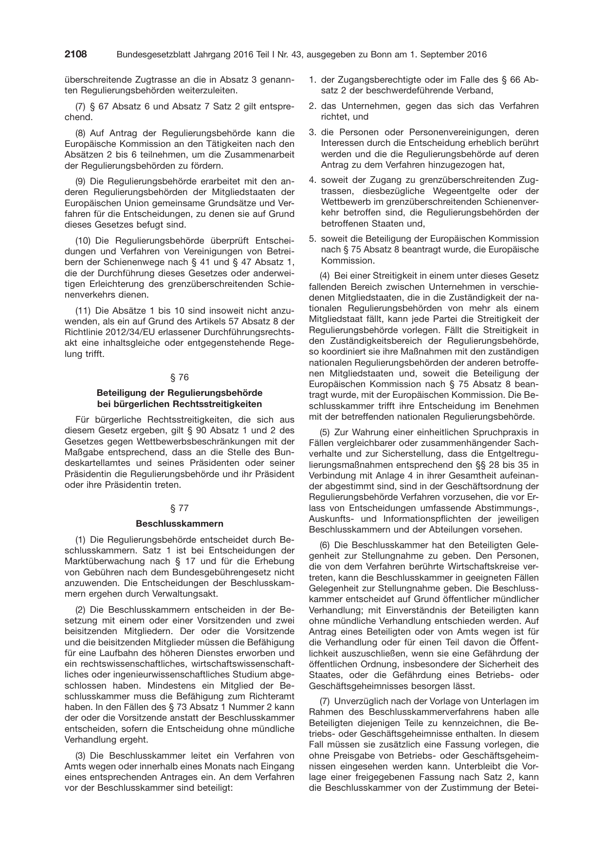 BGBl. 2016, Seite 2108 — Originalseite als Abbildung