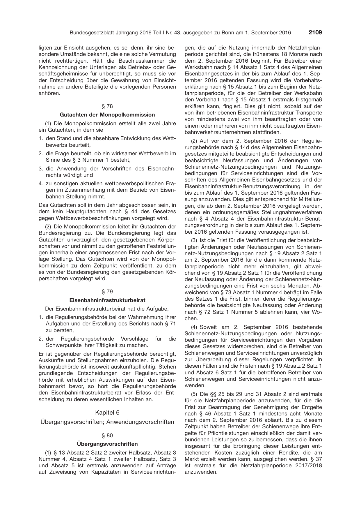 BGBl. 2016, Seite 2109 — Originalseite als Abbildung