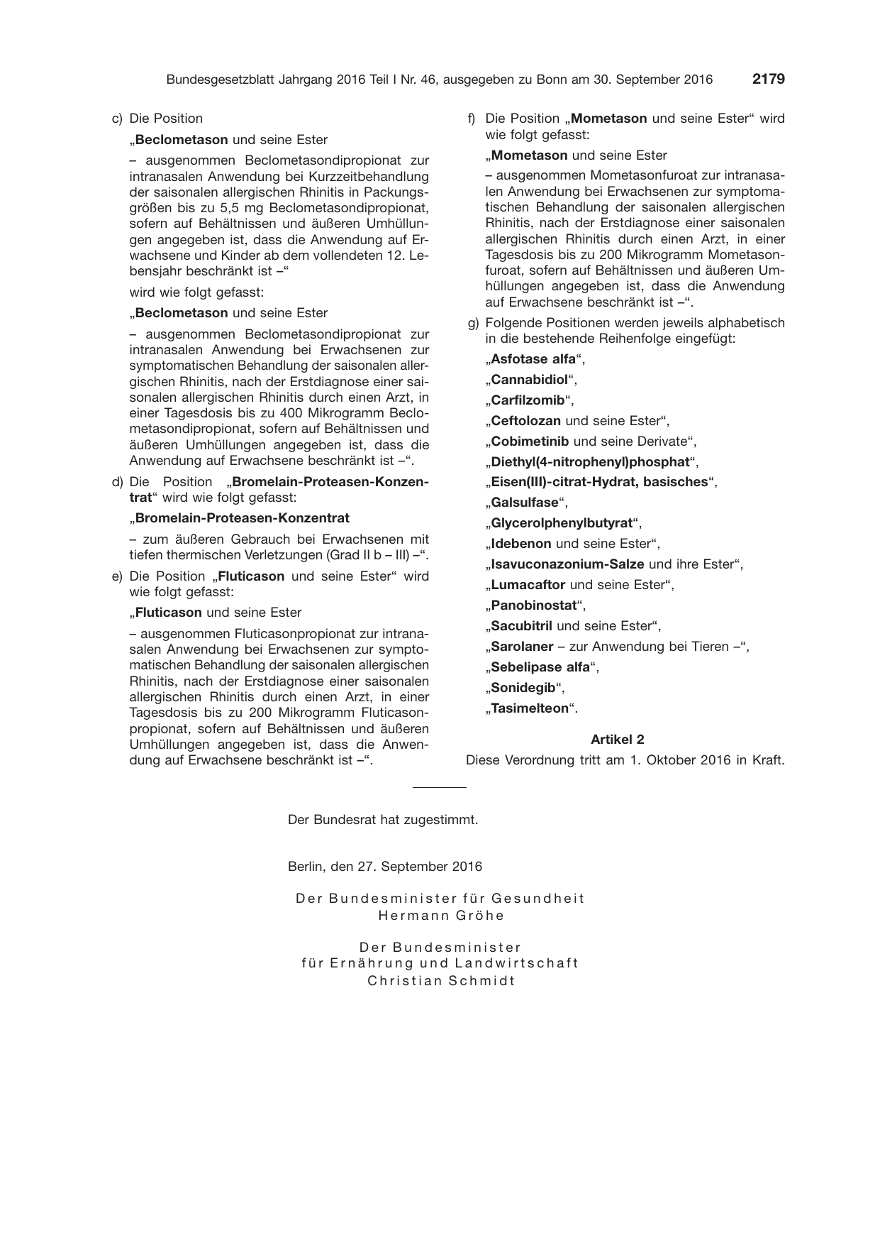 BGBl. 2016, Seite 2179 — Originalseite als Abbildung