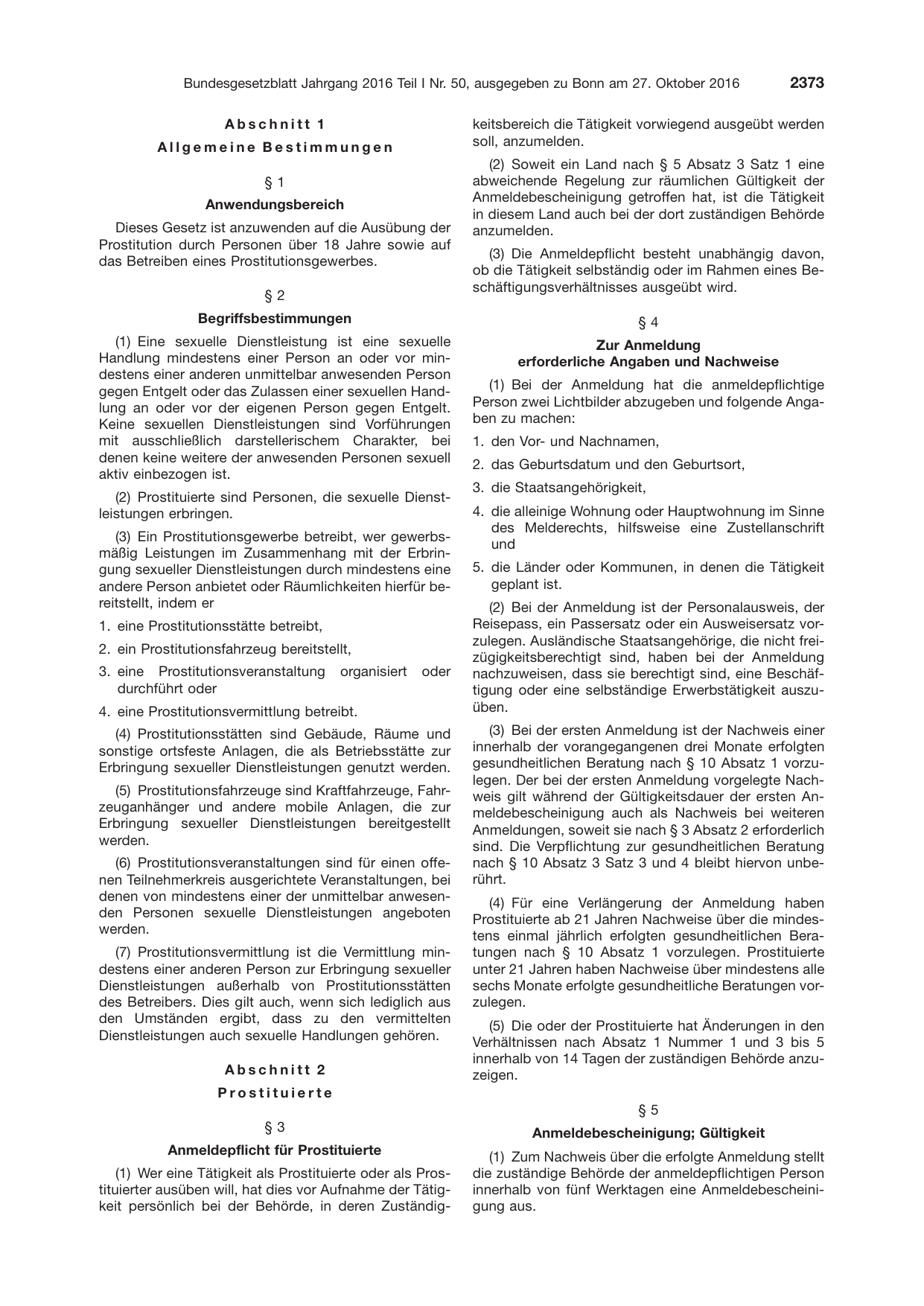 BGBl. 2016, Seite 2373 — Originalseite als Abbildung