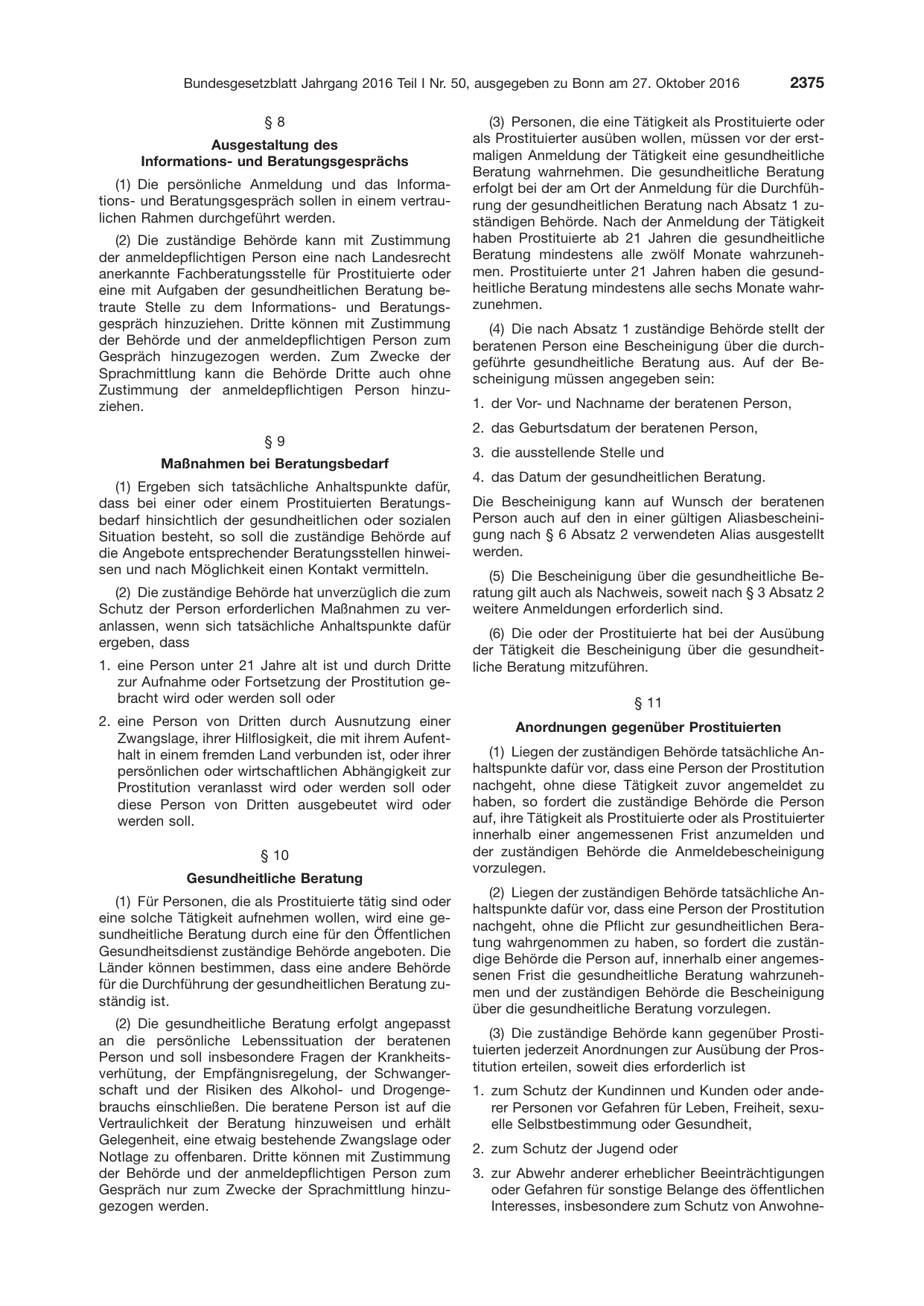 BGBl. 2016, Seite 2375 — Originalseite als Abbildung