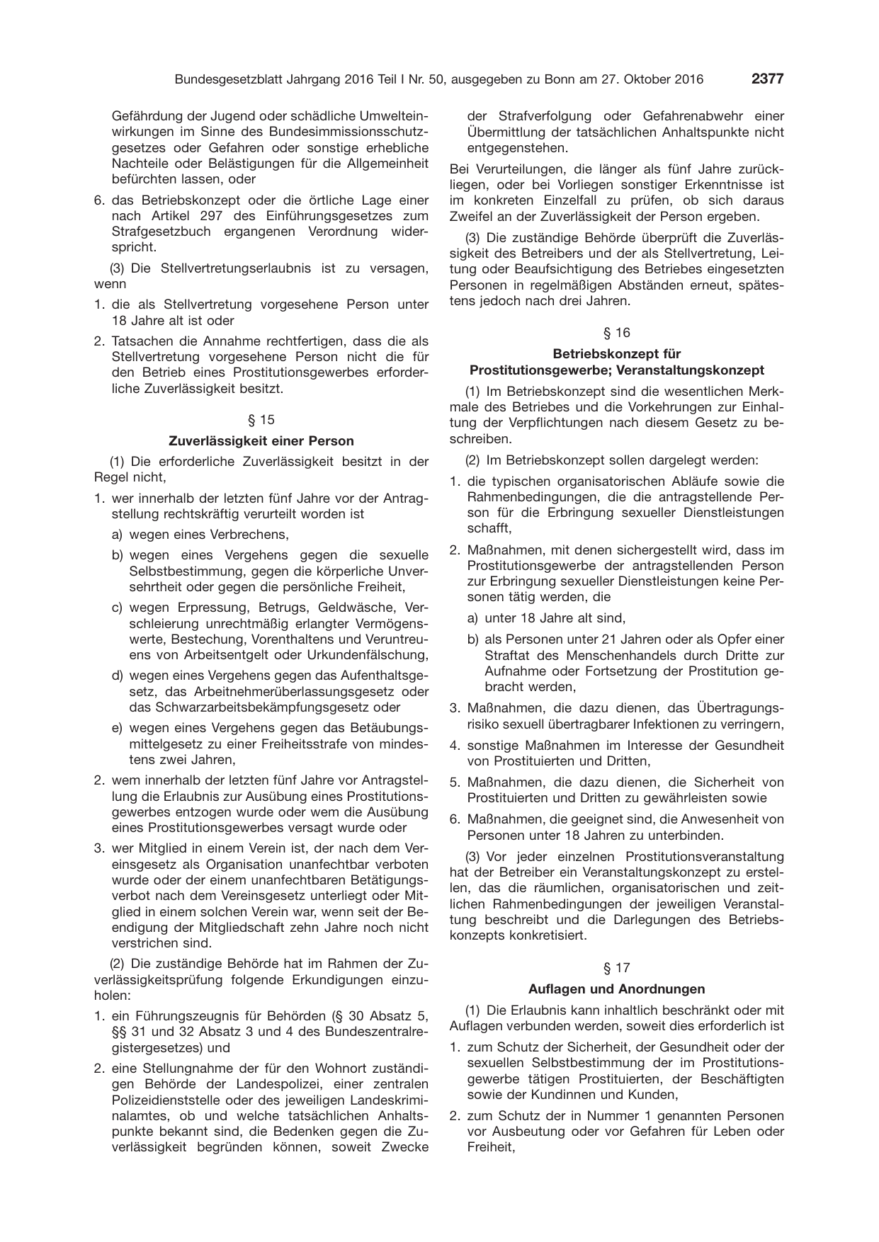 BGBl. 2016, Seite 2377 — Originalseite als Abbildung