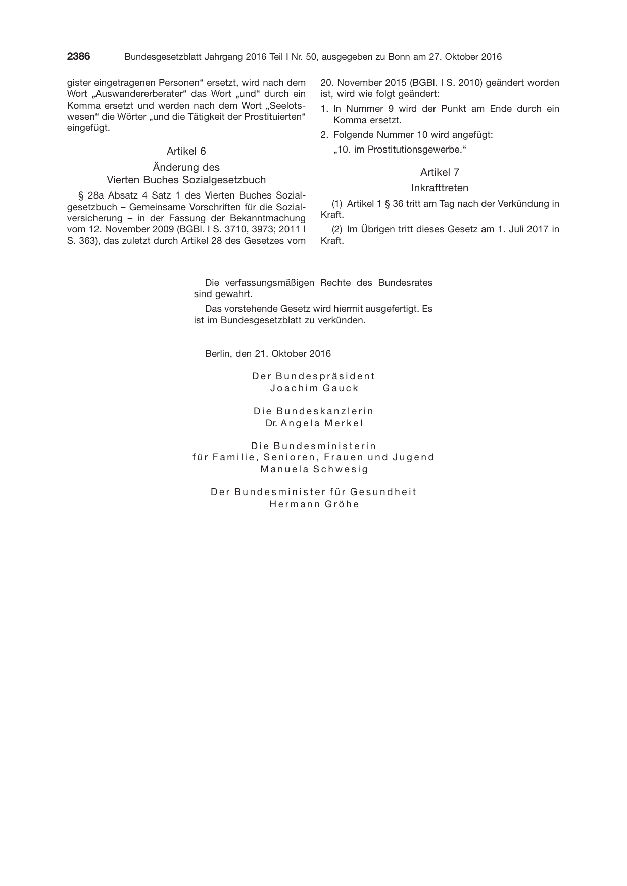 BGBl. 2016, Seite 2386 — Originalseite als Abbildung