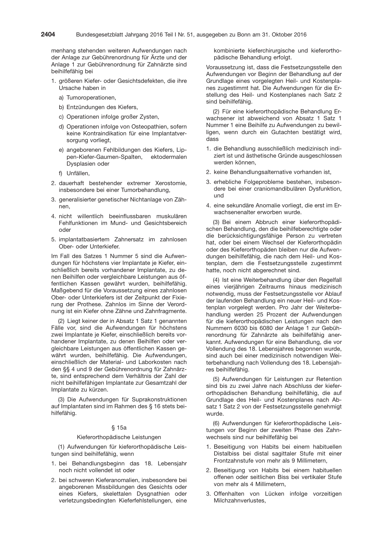 BGBl. 2016, Seite 2404 — Originalseite als Abbildung