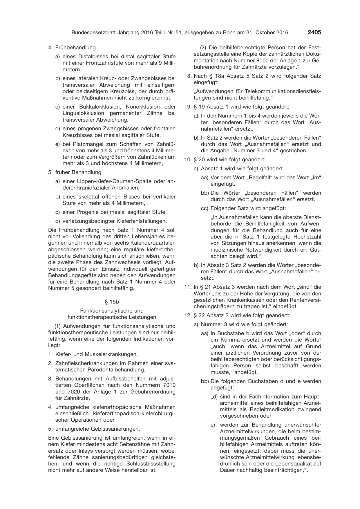 BGBl. 2016, Seite 2405 — Originalseite als Abbildung