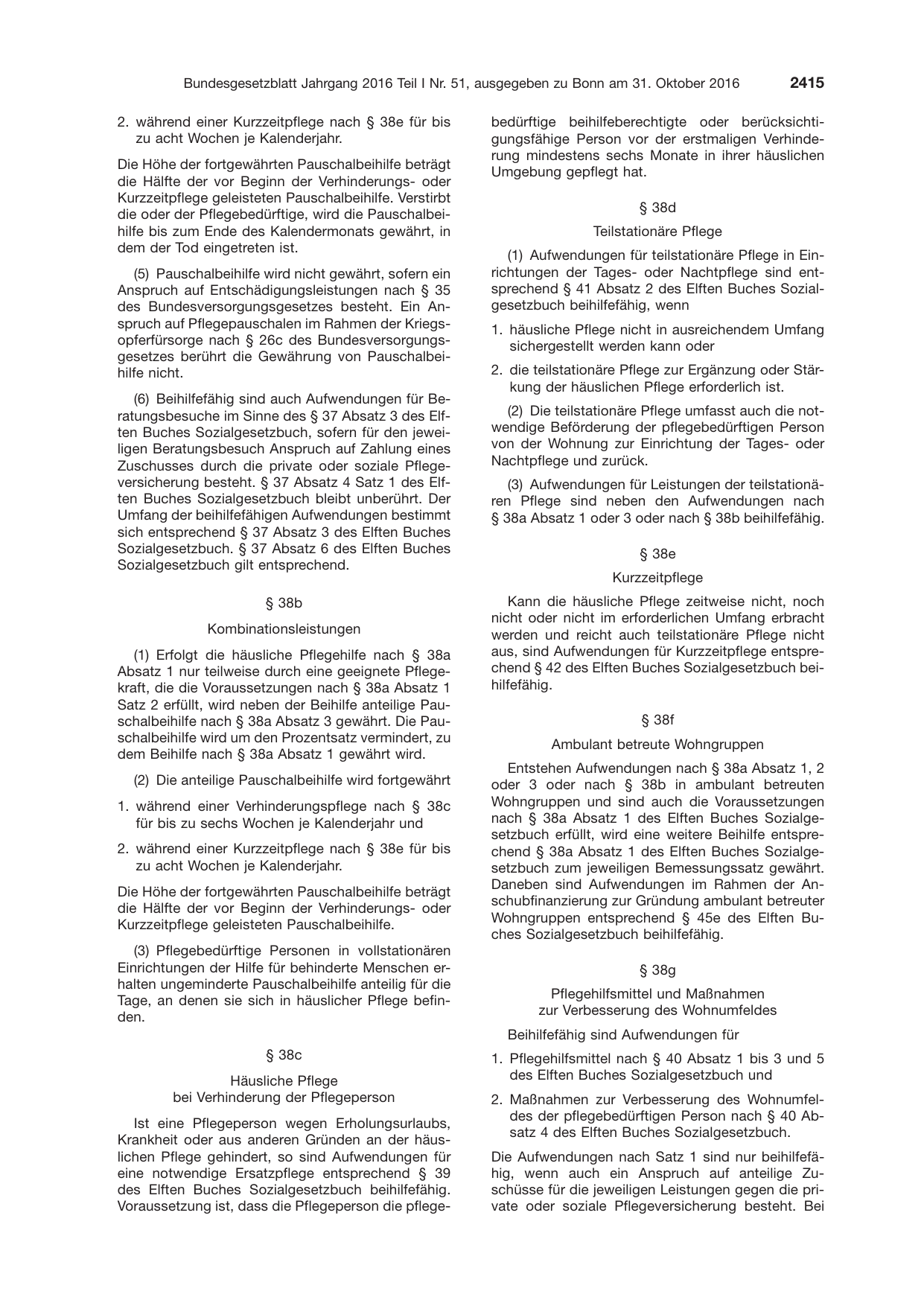 BGBl. 2016, Seite 2415 — Originalseite als Abbildung