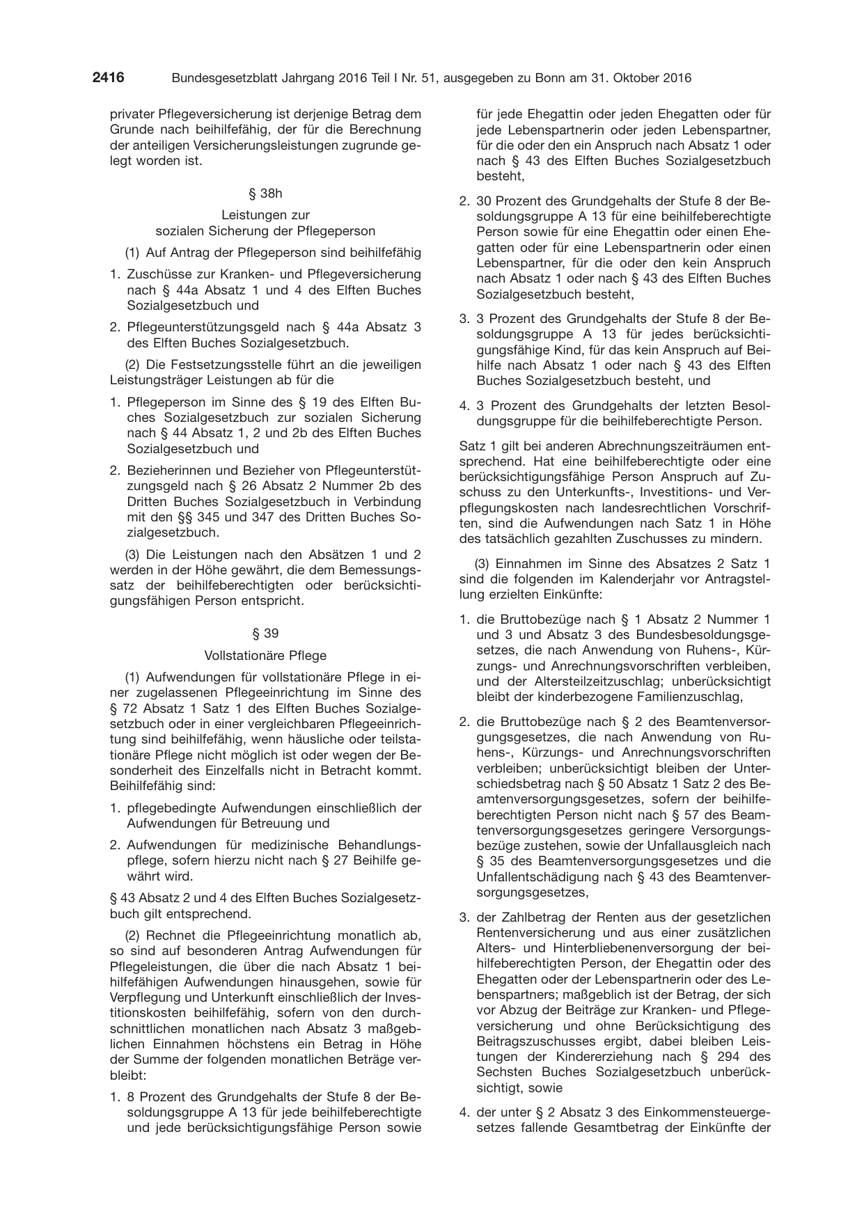 BGBl. 2016, Seite 2416 — Originalseite als Abbildung