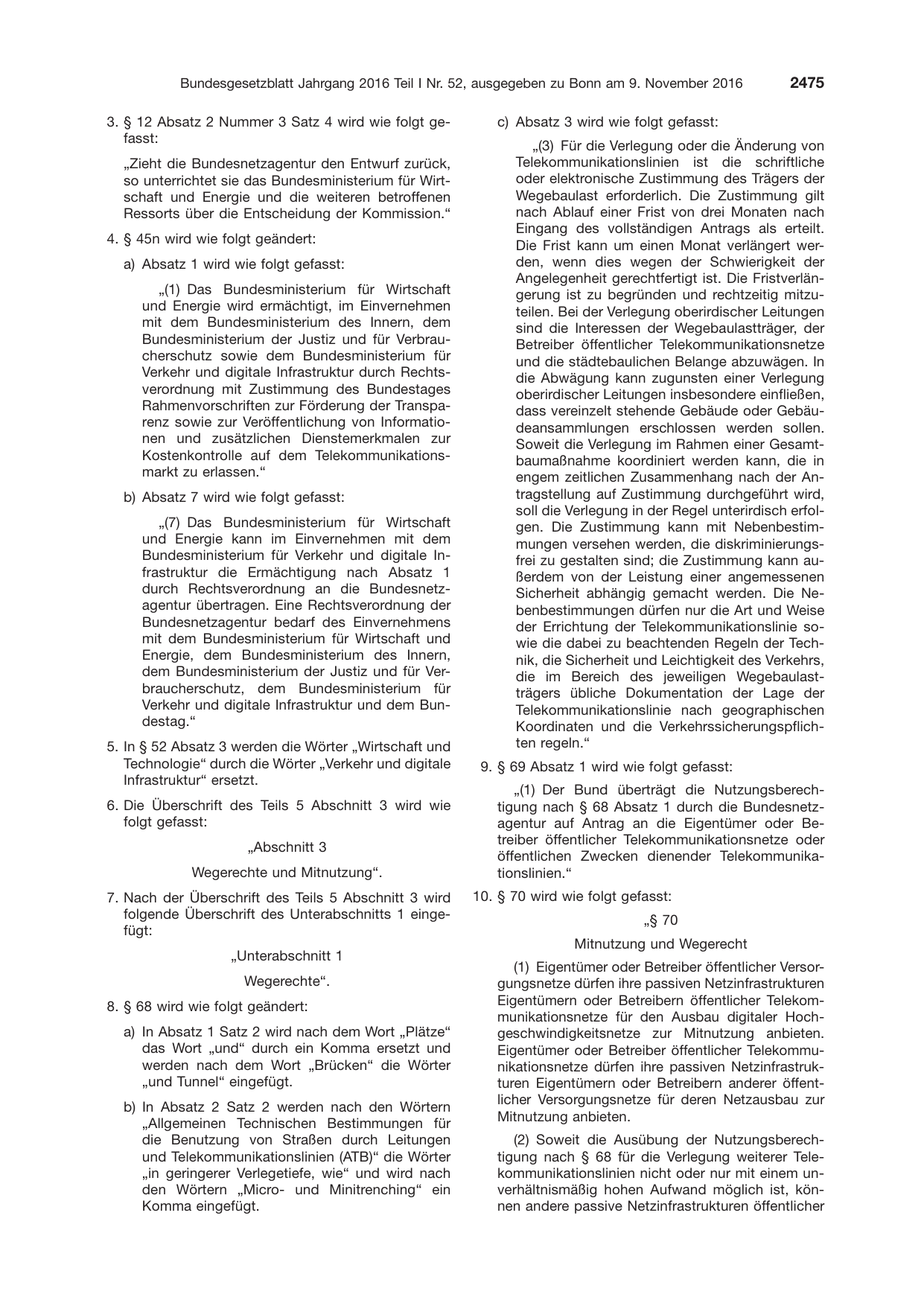 BGBl. 2016, Seite 2475 — Originalseite als Abbildung