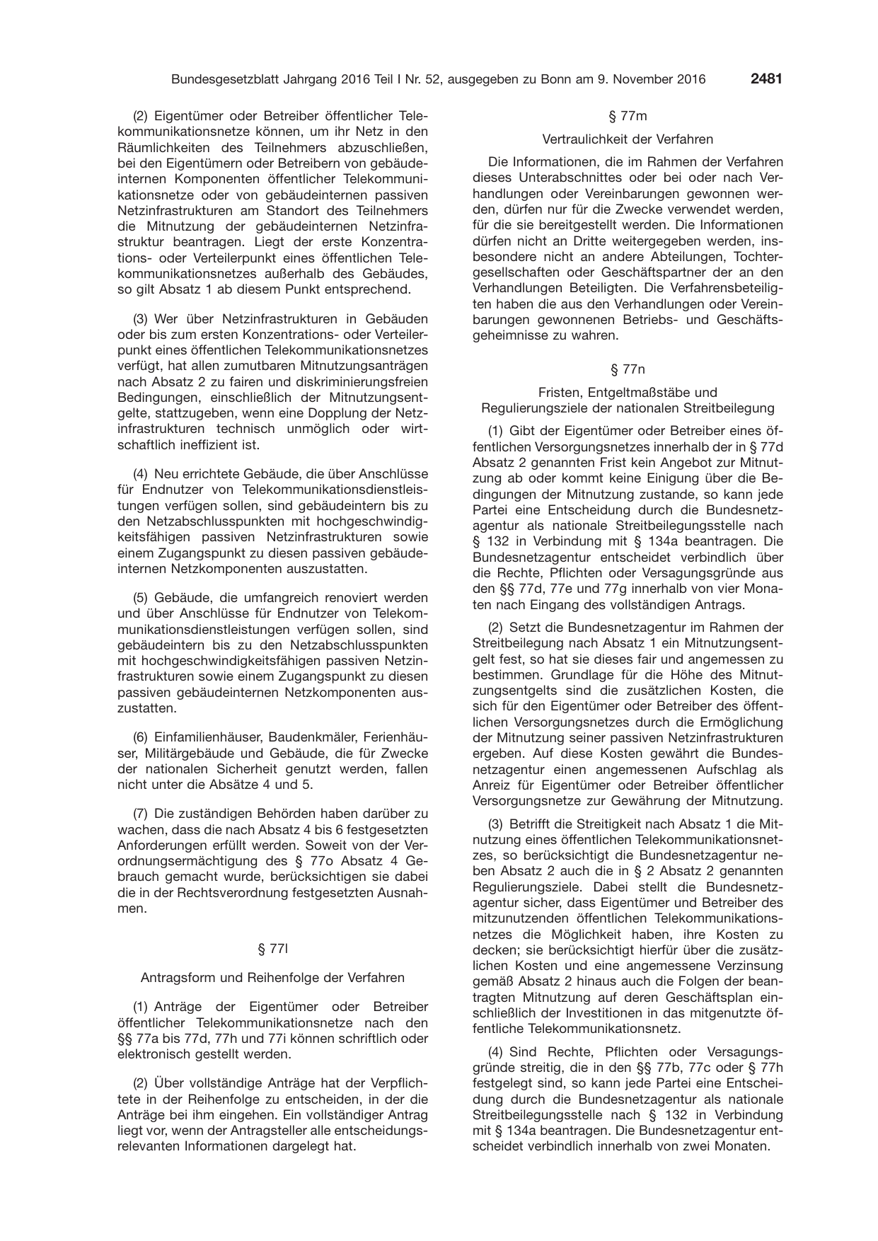 BGBl. 2016, Seite 2481 — Originalseite als Abbildung