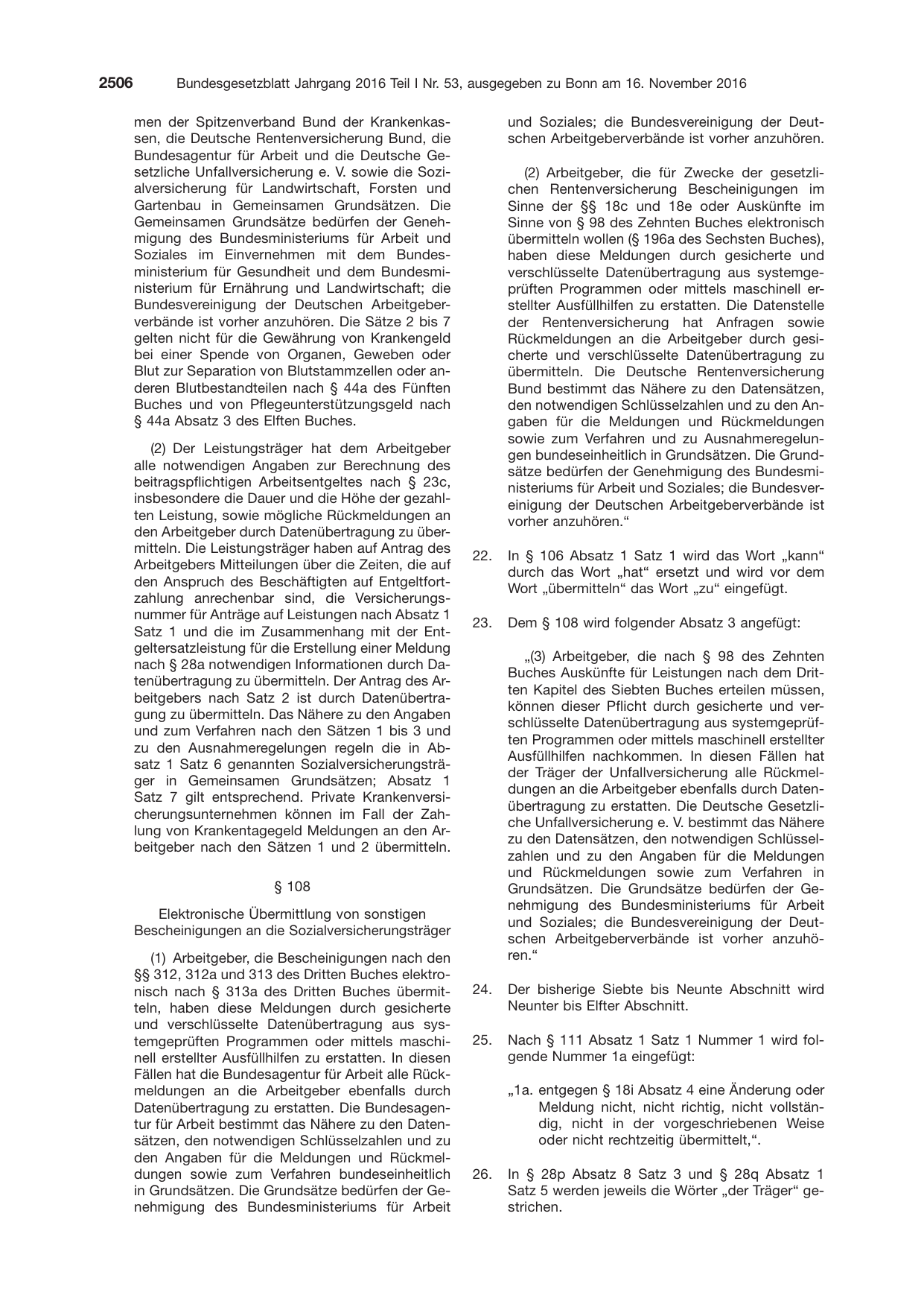 BGBl. 2016, Seite 2506 — Originalseite als Abbildung