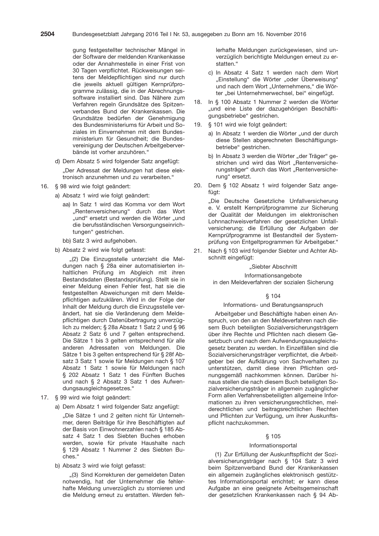 BGBl. 2016, Seite 2504 — Originalseite als Abbildung
