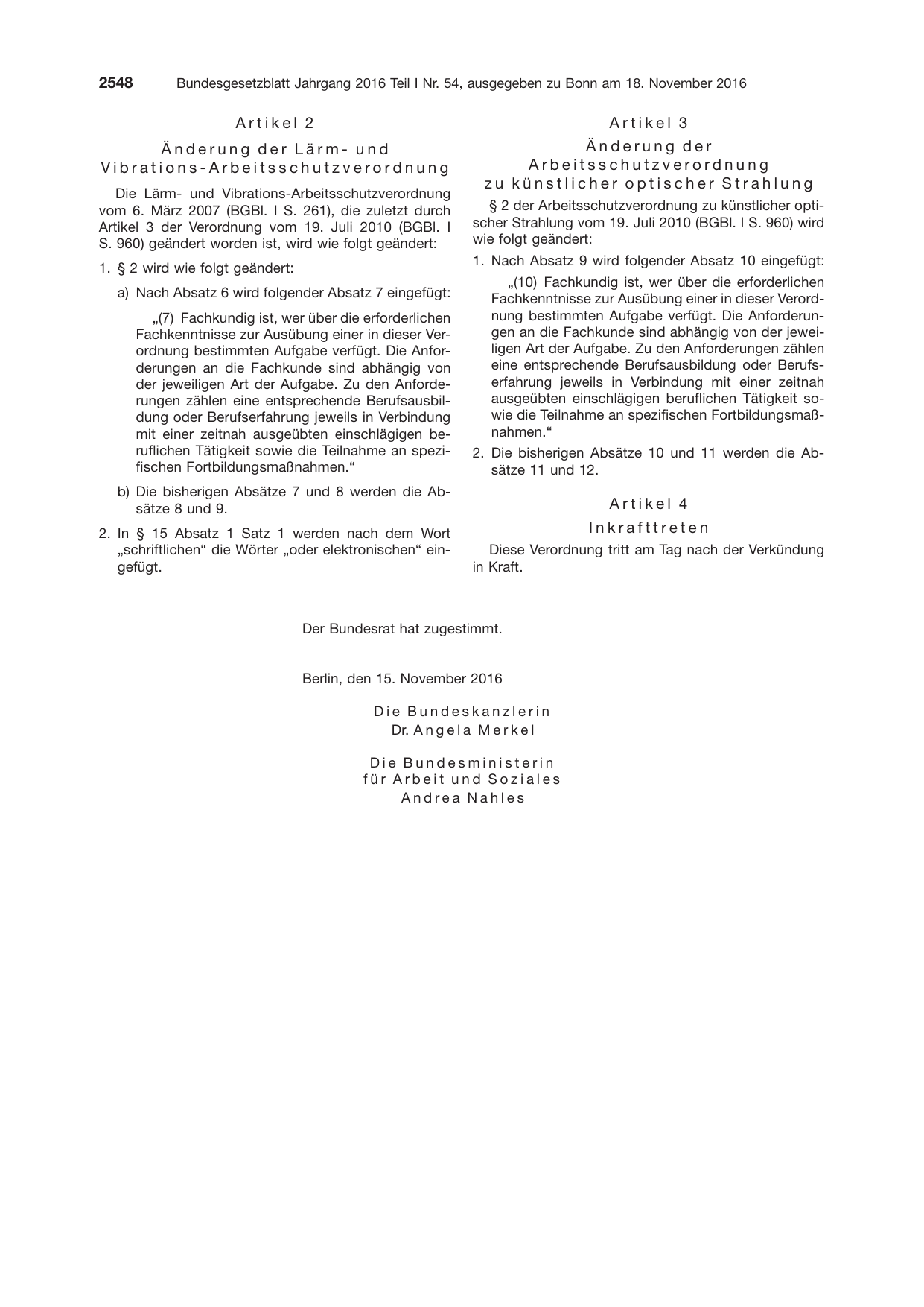 BGBl. 2016, Seite 2548 — Originalseite als Abbildung