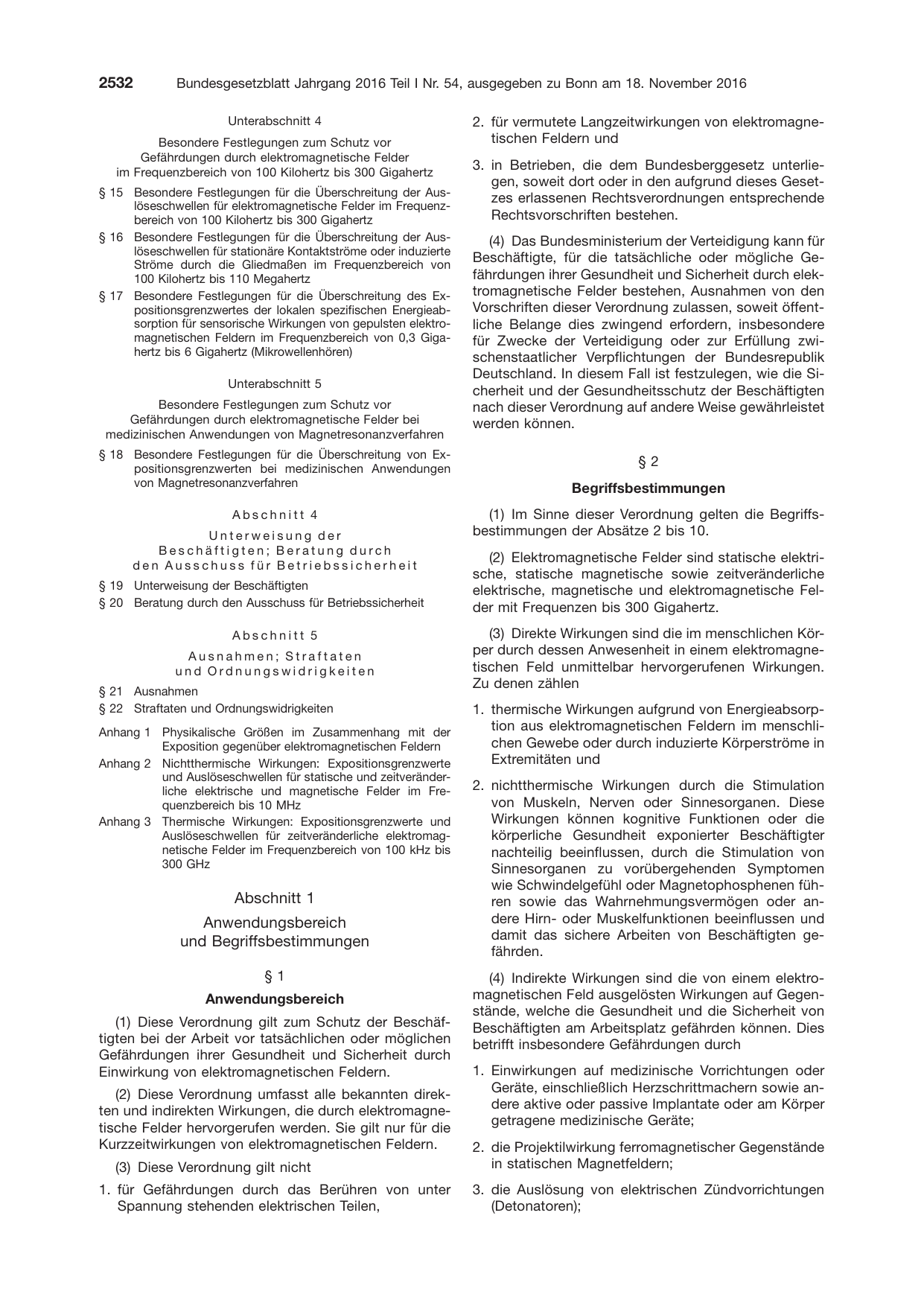BGBl. 2016, Seite 2532 — Originalseite als Abbildung