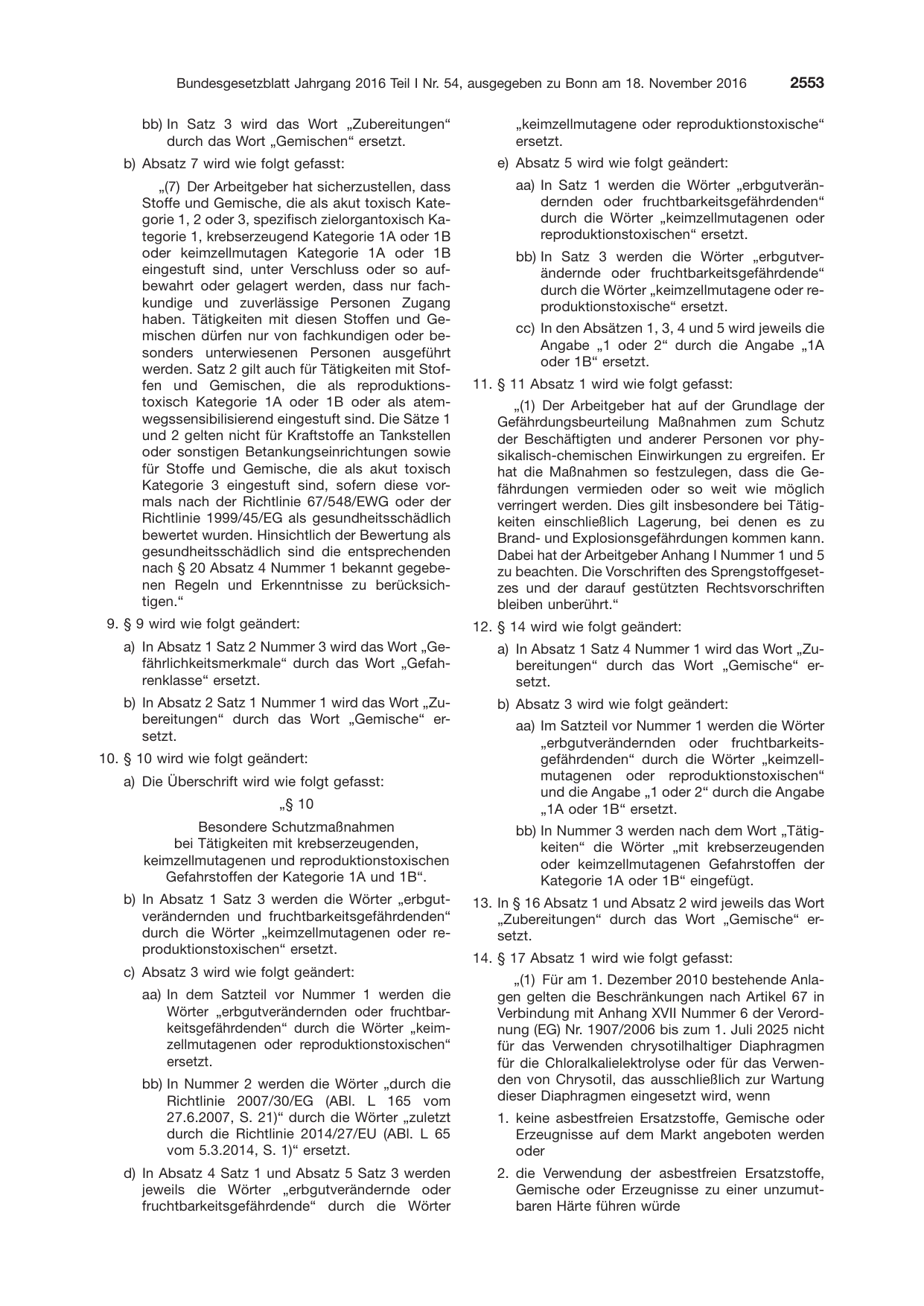 BGBl. 2016, Seite 2553 — Originalseite als Abbildung